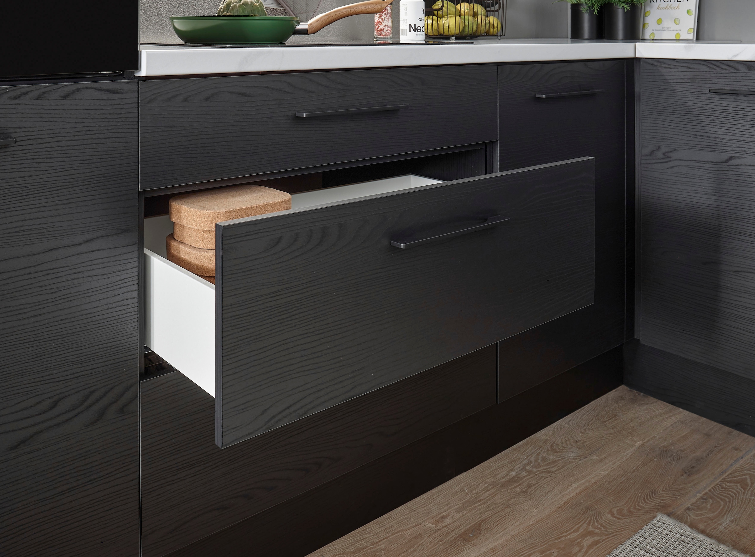 BASIC by Balculina Küchenzeile »Yorki«, Breite 320 cm, wahlweise mit E-Geräten