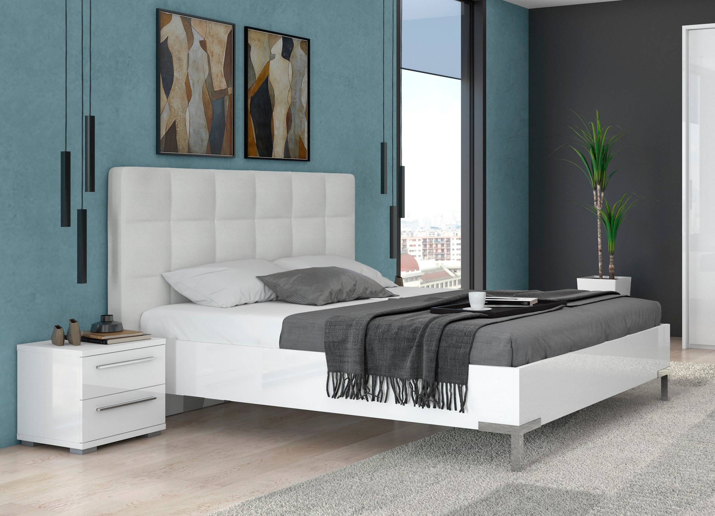 Places of Style Bett "Piano, Liegefläche 160x200 oder 180x200cm, FSC-zertif günstig online kaufen