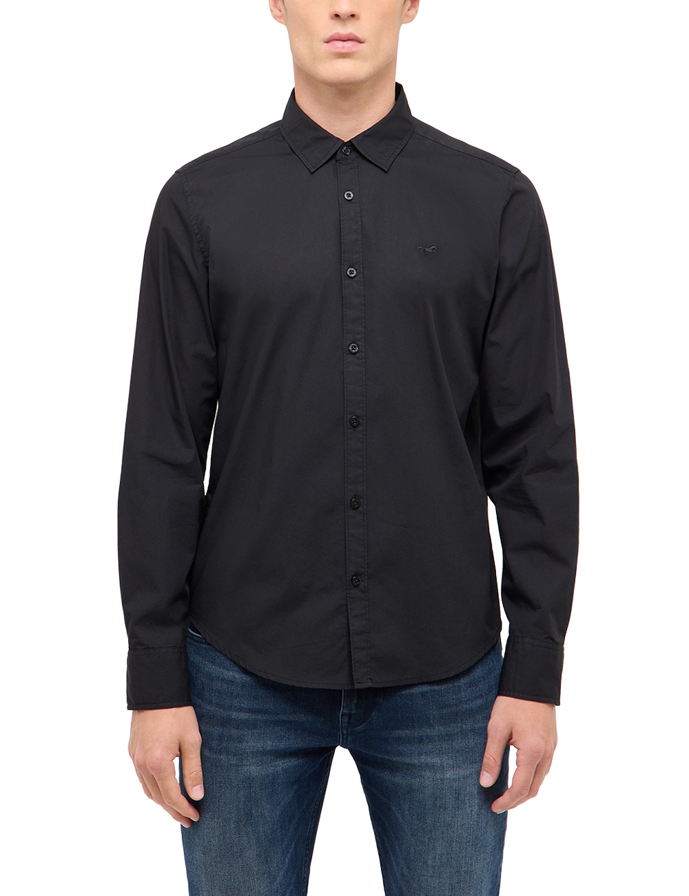 MUSTANG Langarmhemd "Herren Style Canton"