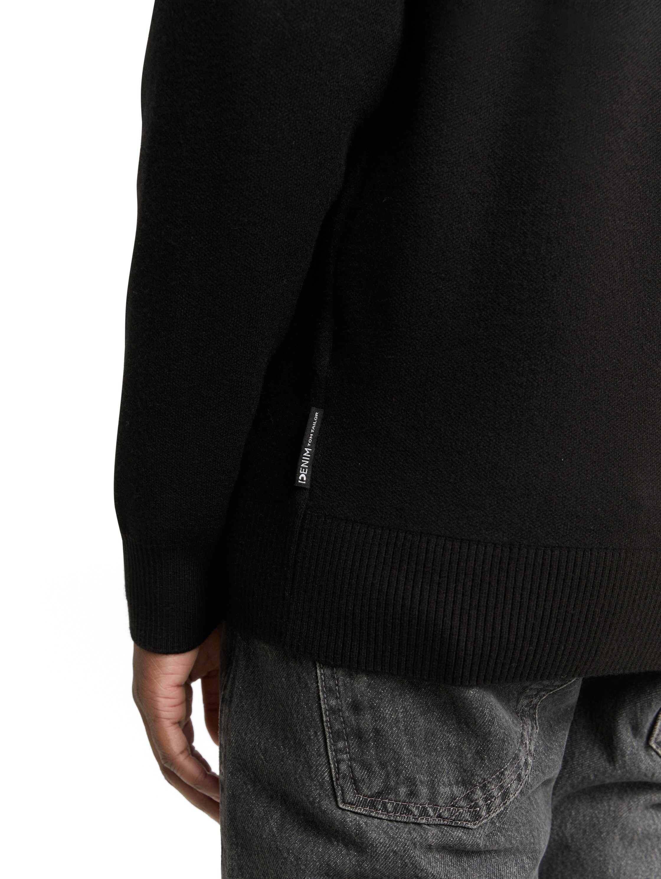 Thumbnail - TOM TAILOR Denim Strickpullover mit Rippbündchen