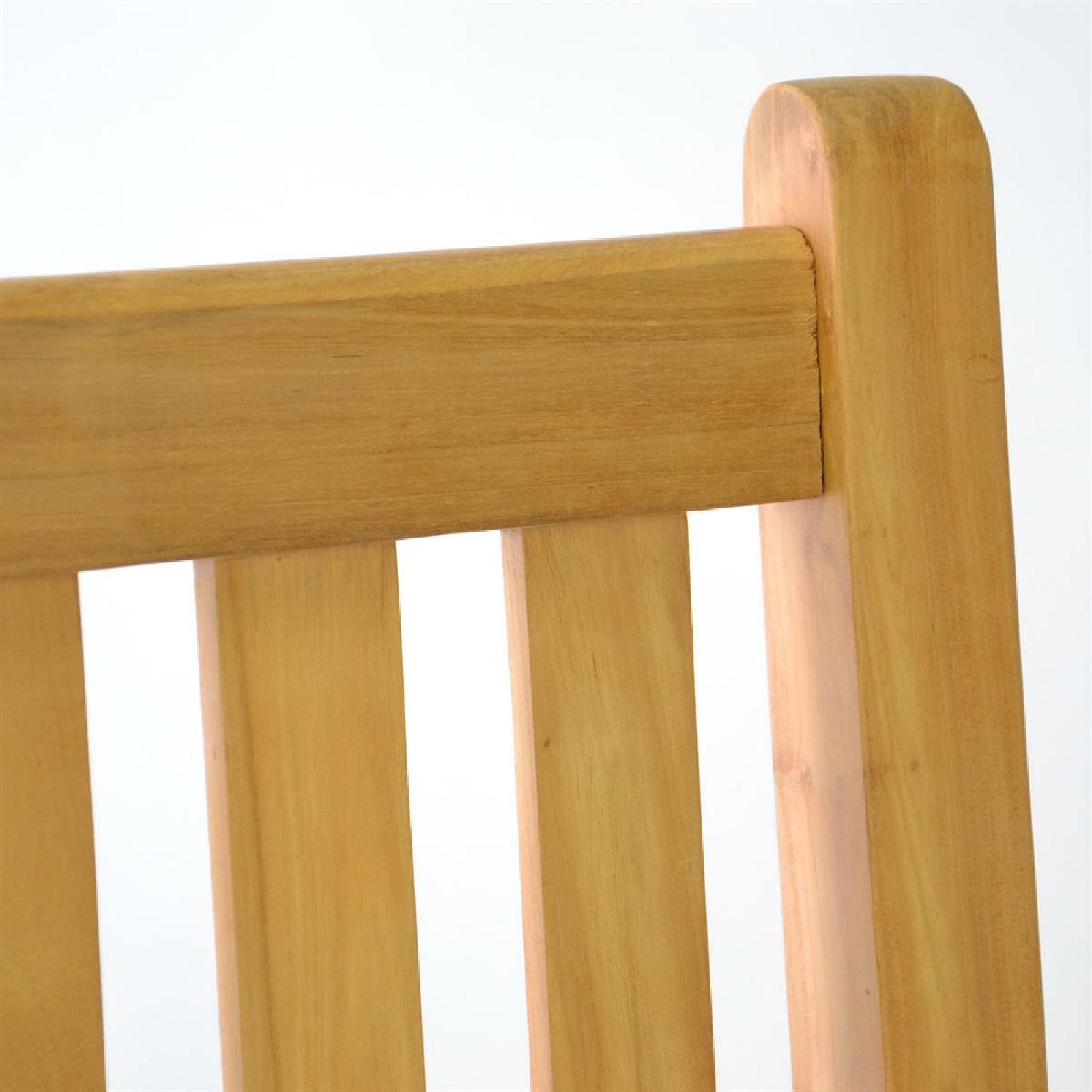 VCM Gartenstuhl »3er Sitzbank Gartenbank Landhausstil Teak Holz« () 1 Stk.