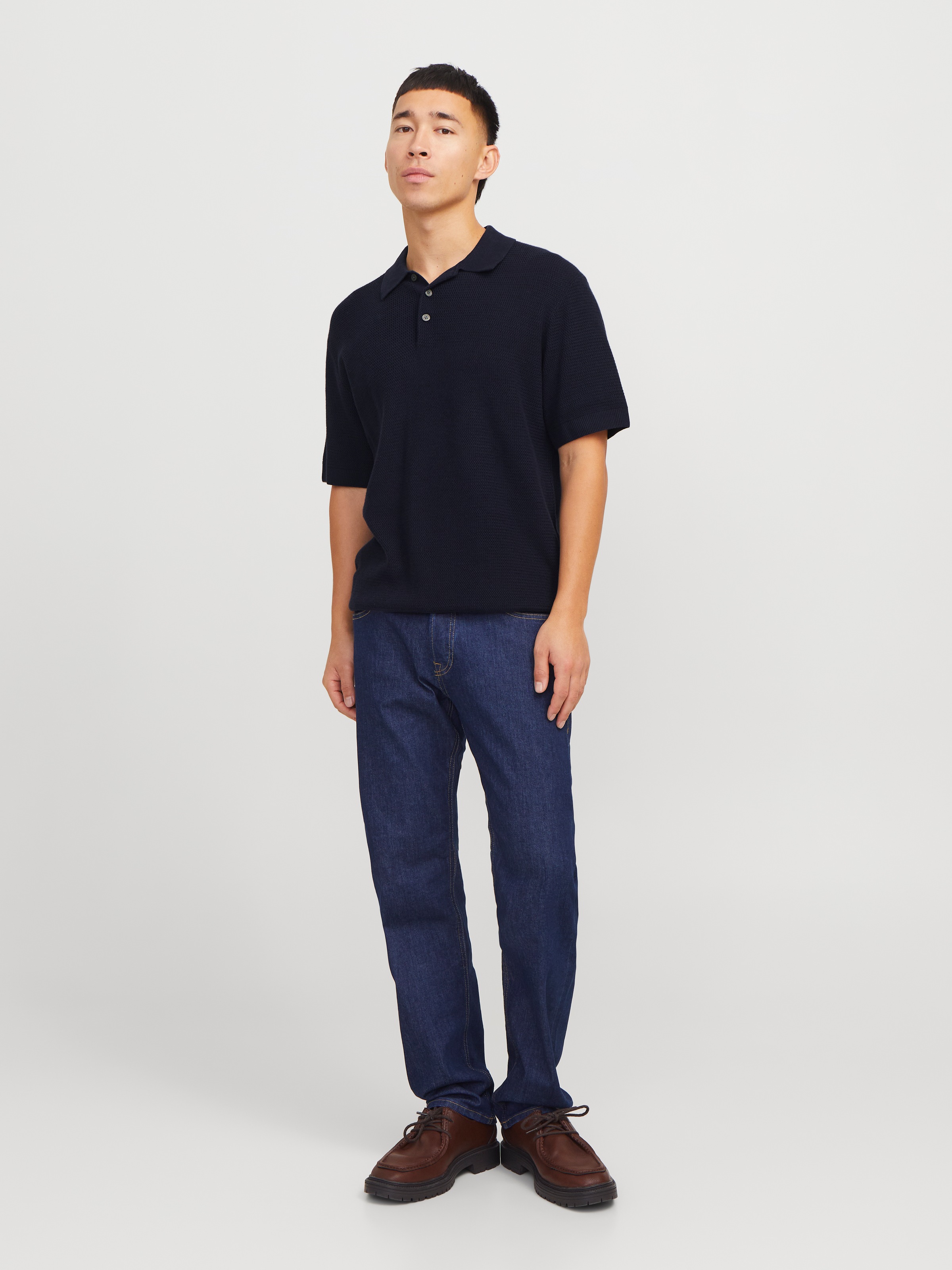Jack & Jones Polokragenpullover »JPRCCCOOPER KNIT POLO SS SN«