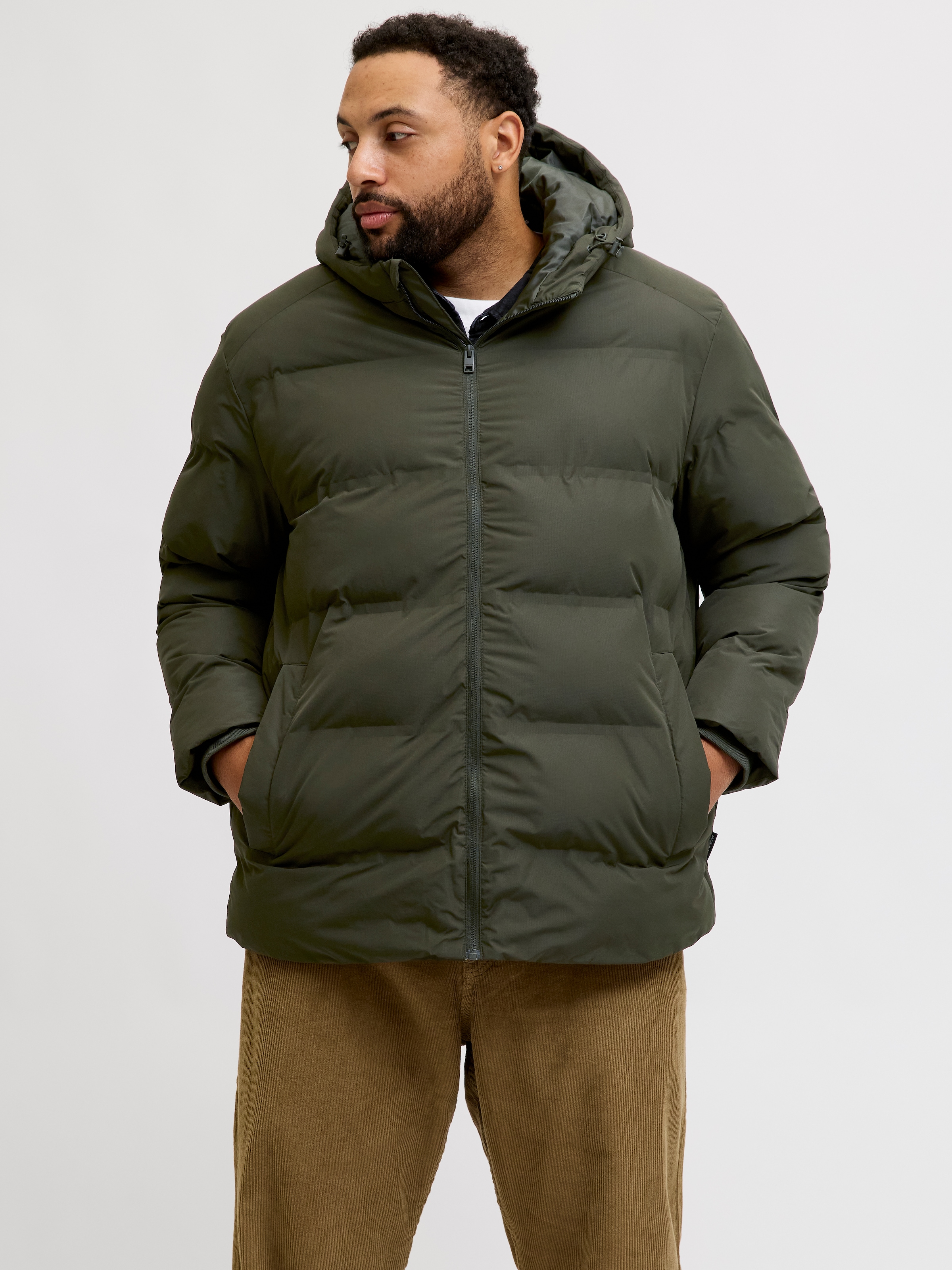 Jack & Jones PlusSize Steppjacke "JJESOHO PUFFER HOOD SN PLS", mit Kapuze günstig online kaufen