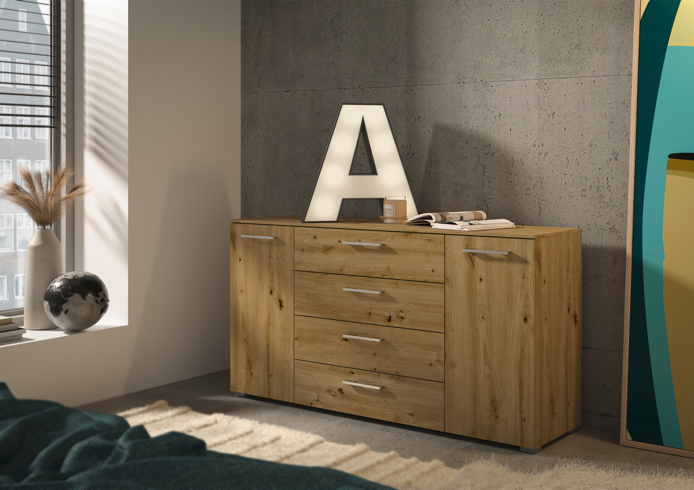 set one by Musterring Kombikommode "Henderson", mit 2 Türen und 4 Schublade günstig online kaufen