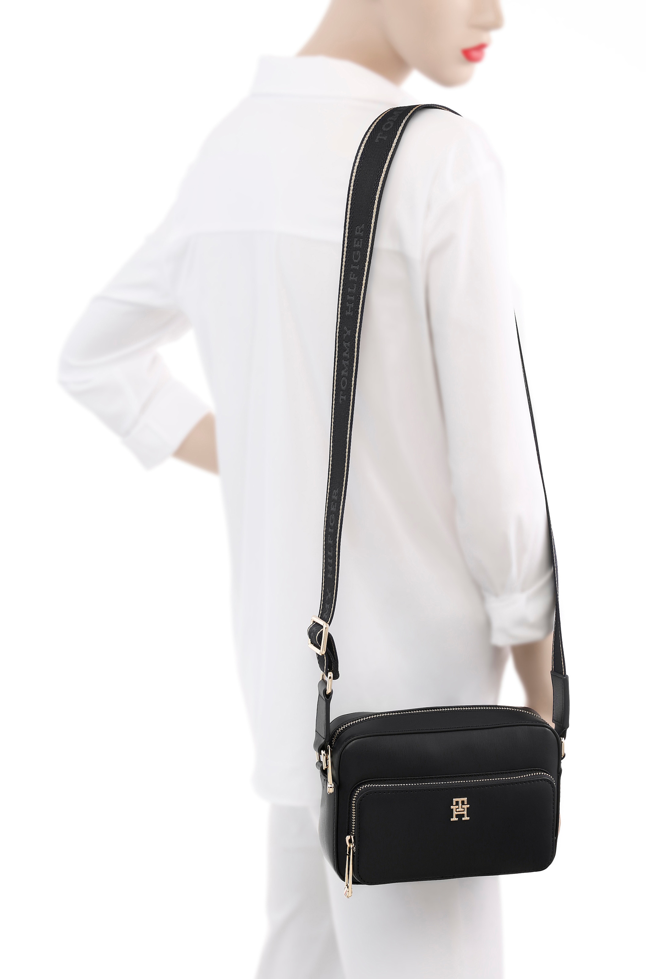 Tommy Hilfiger Mini Bag »TH-Mini Bag«, Handtasche Damen Schultertasche Tasche Damen Umhängetasche
