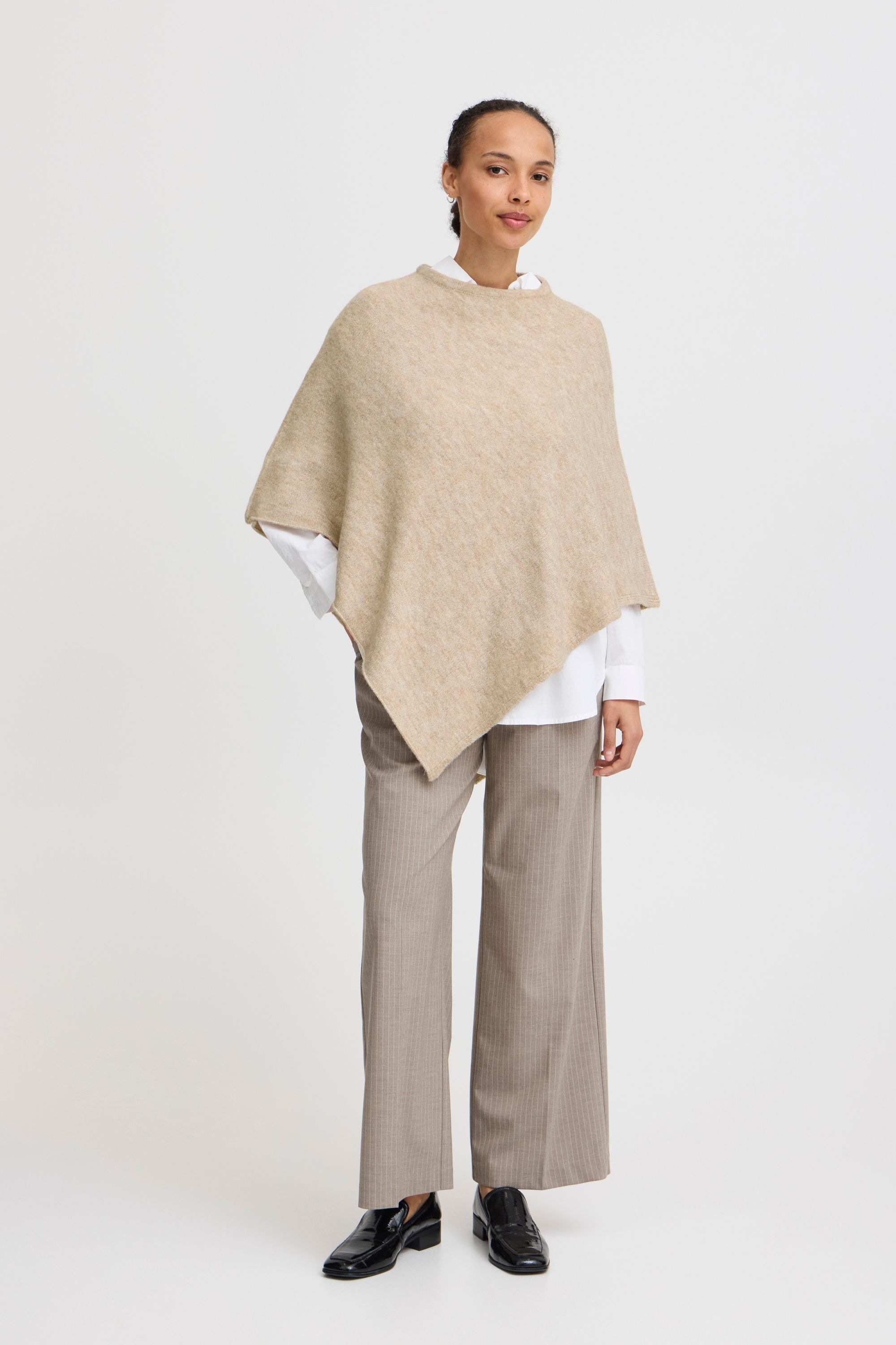 b.young Strickpullover »Strickpullover BYVIKSI PONCHO 2 -«