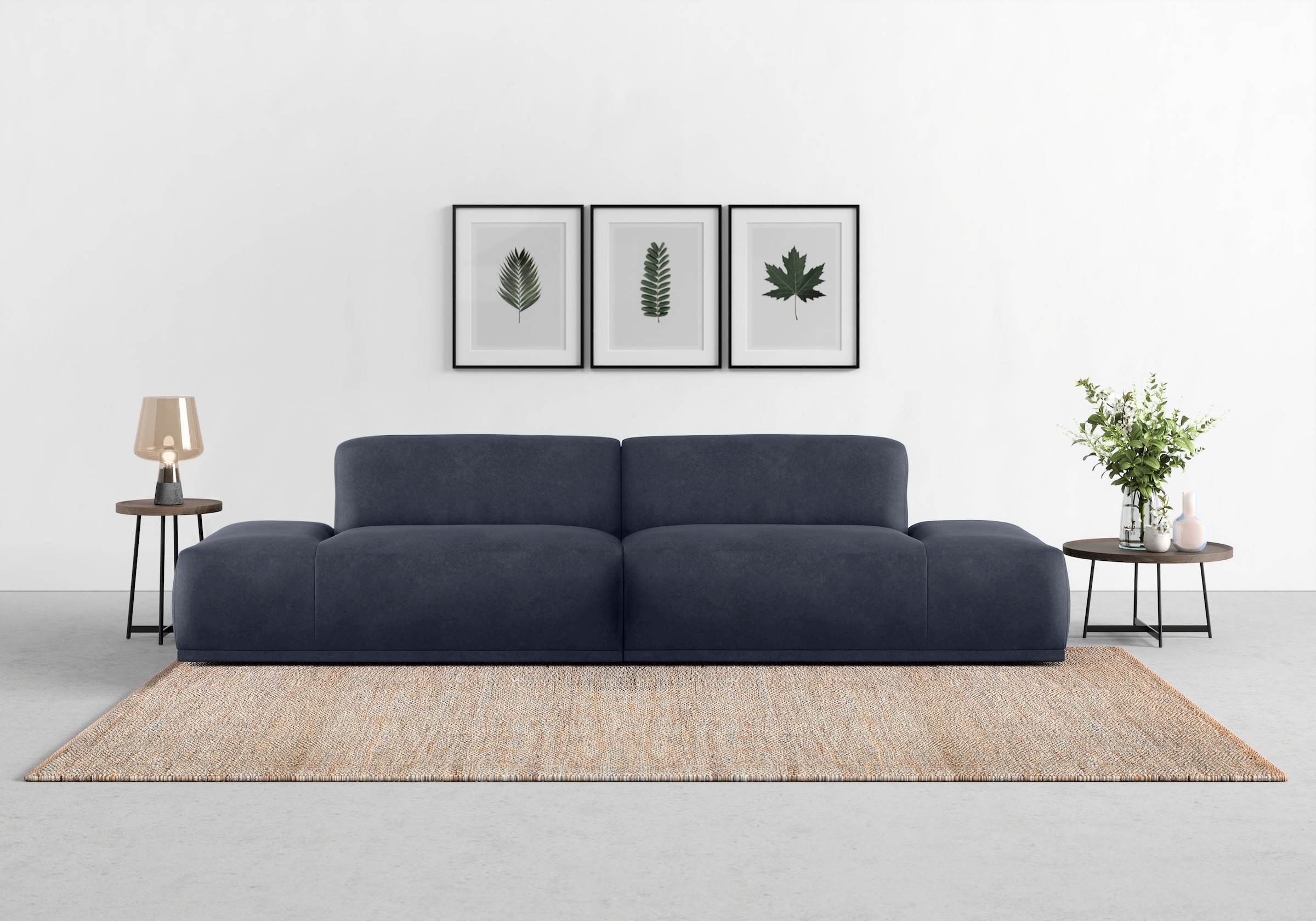 TRENDMANUFAKTUR Big-Sofa "Braga Japandi-Design, toller Sitzkomfort, Designsofa" in moderner Optik, mit hochwertigem Kaltschaum