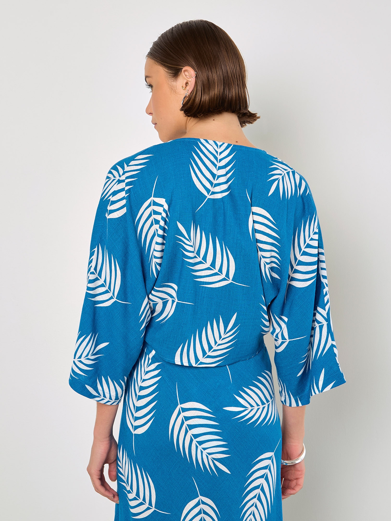 Apricot Crop-Top »Batwing-Top mit kurzen Ärmeln« mit Knotenverschluss