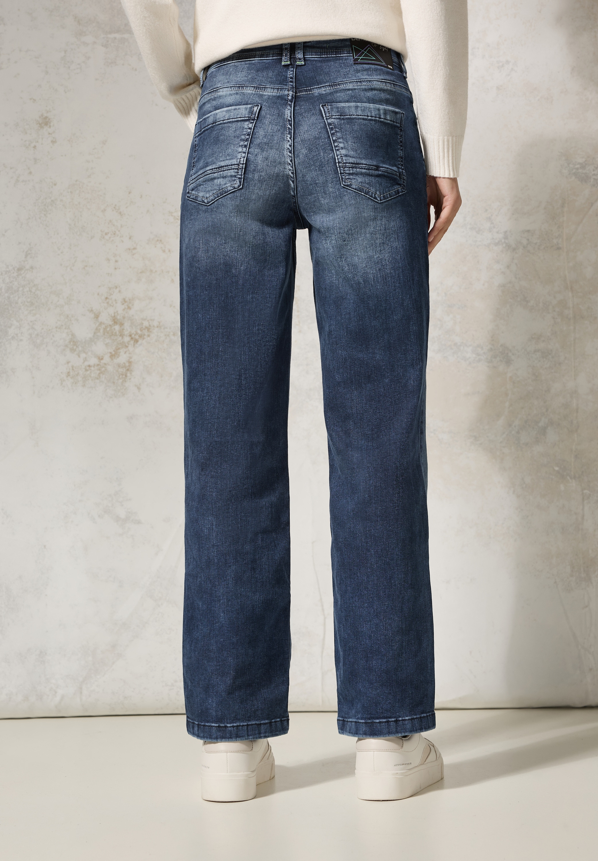 Cecil Loose-fit-Jeans, mit Knopfleiste