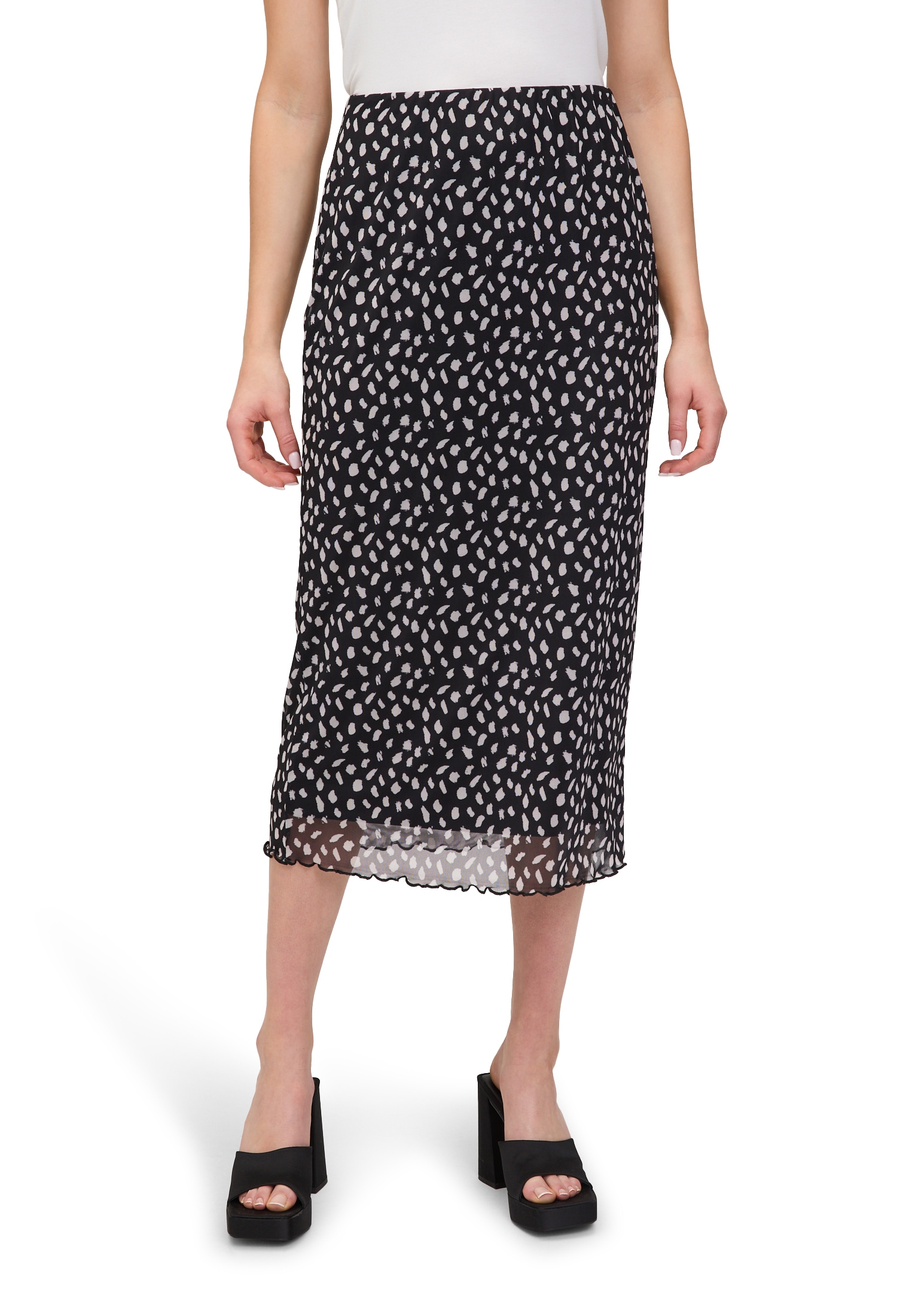 Cartoon Midirock "Damen mit Gummizug" günstig online kaufen