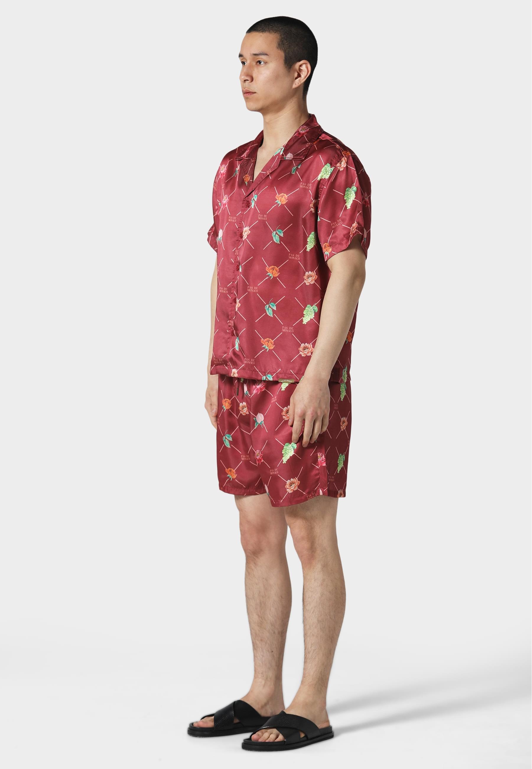 Pas De Monaco Langarmhemd »Pas De Monaco FRUIT MONOGRAM CUBAN SHIRT«, (1 tlg.)