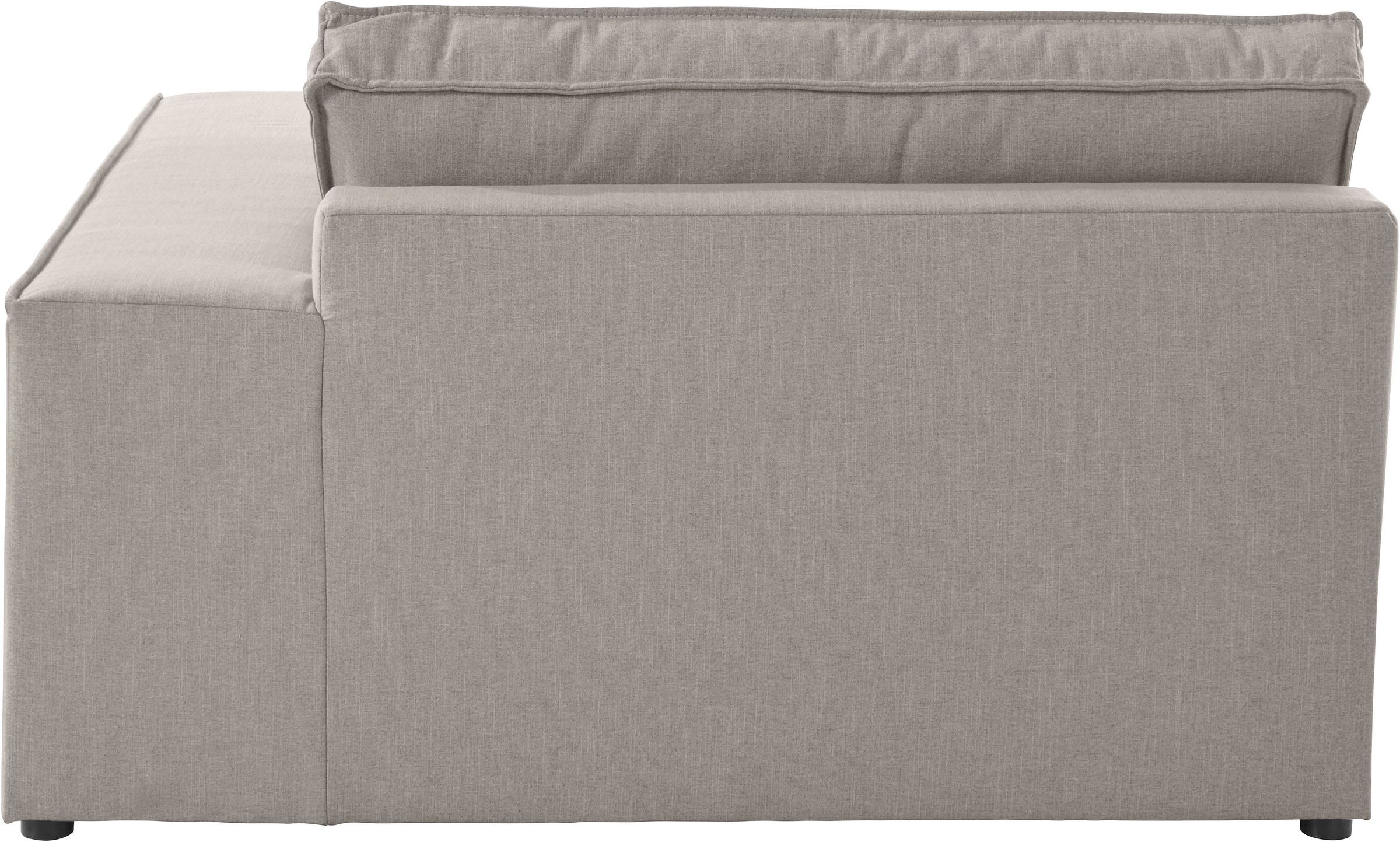 Ottomane OTTO HOME "Enid", beige, B:130cm H:75cm, Baumwollmix (60% Baumwolle/40% Leinen);Struktur fein (100% Polyester);Samtoptik (100% Polyester);Samtvelours (100% Polyester);Struktur (100% Polyester);Struktur recycelt (100% recyceltes Polyester), Sofas, 8