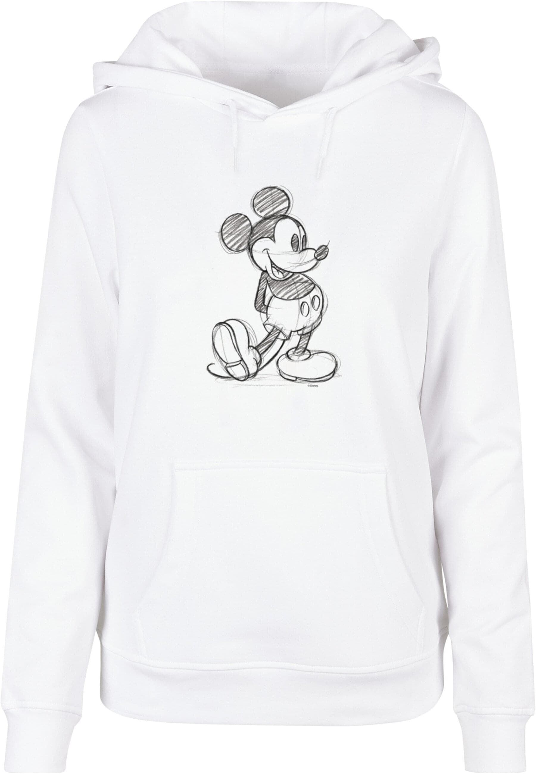ABSOLUTE CULT Kapuzenpullover »ABSOLUTE CULT Damen Ladies Mickey Mouse - Sketch Kick Hoody«