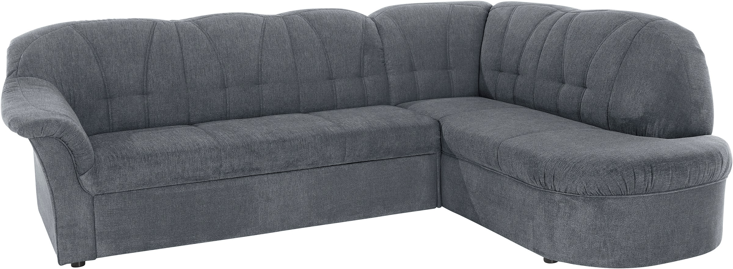DOMO collection Ecksofa »Pegnitz, elegante Rückensteppung, zeitlose Formensprache, L-Form«, wahlweise mit Bettfunktion