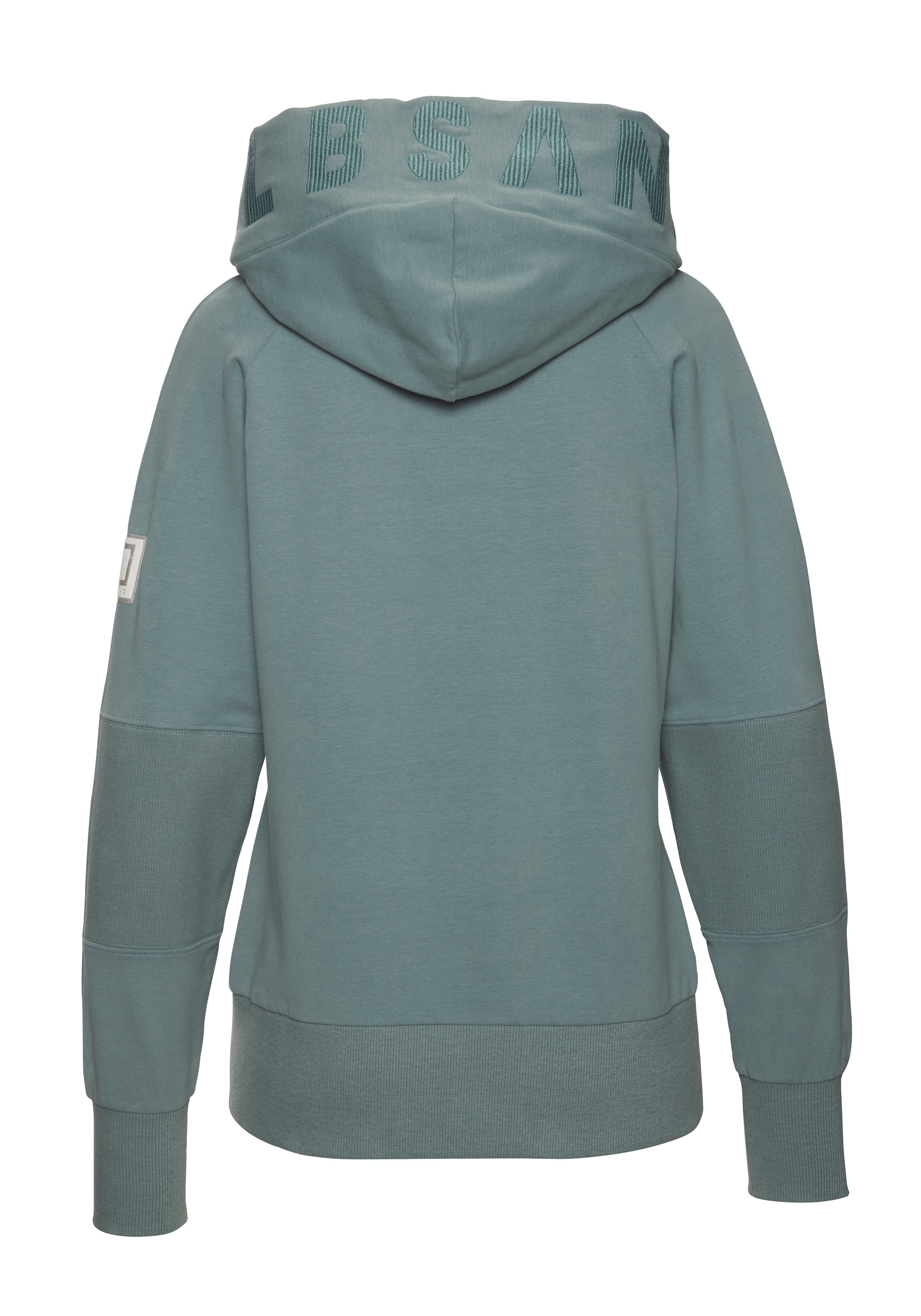 Elbsand Kapuzensweatjacke »Kelda«, mit Logo-Stickerei an der Kapuze, Basic