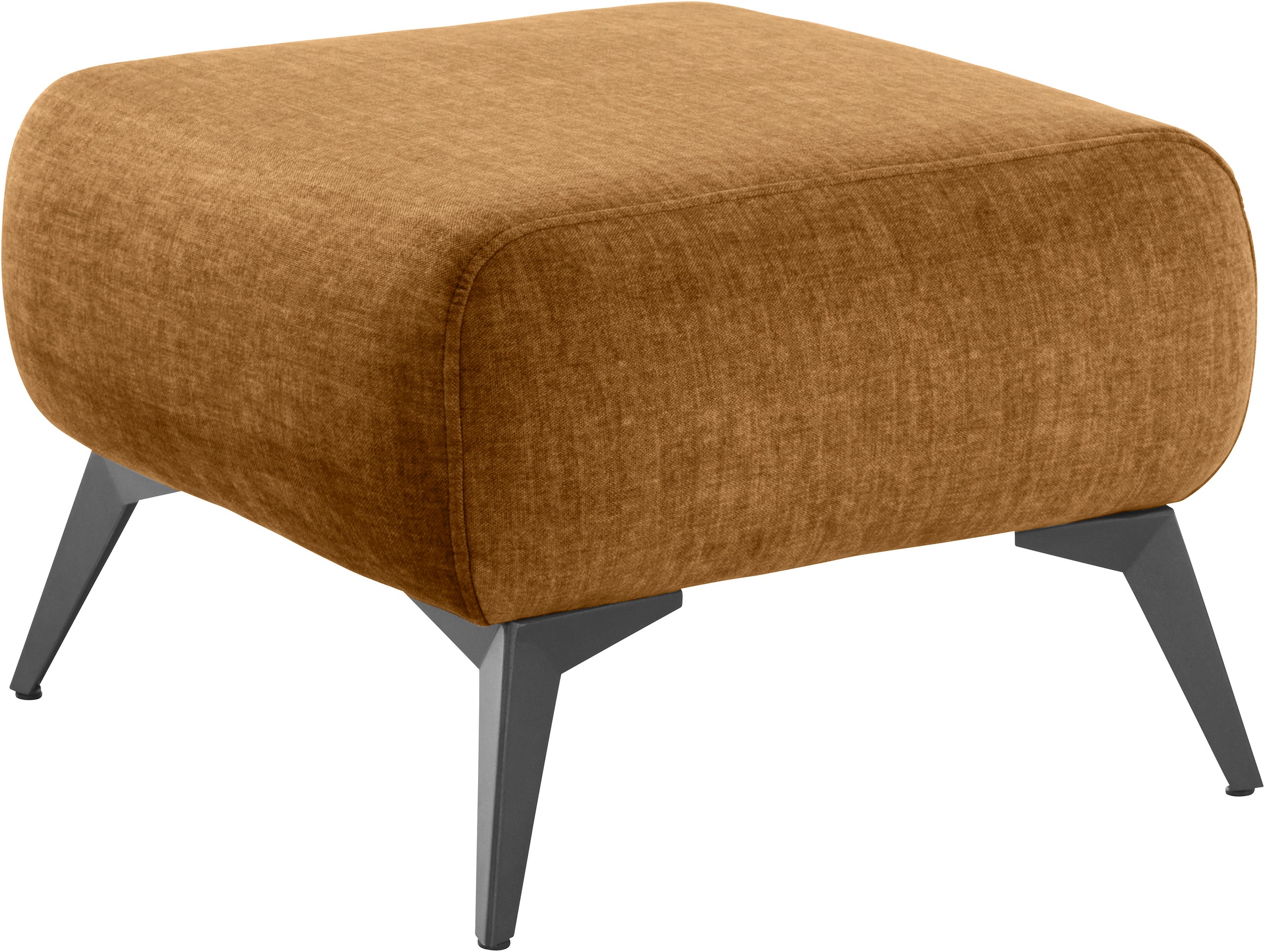 Home affaire Polsterhocker "Baggio, modern" schwarze Metallfüße günstig online kaufen