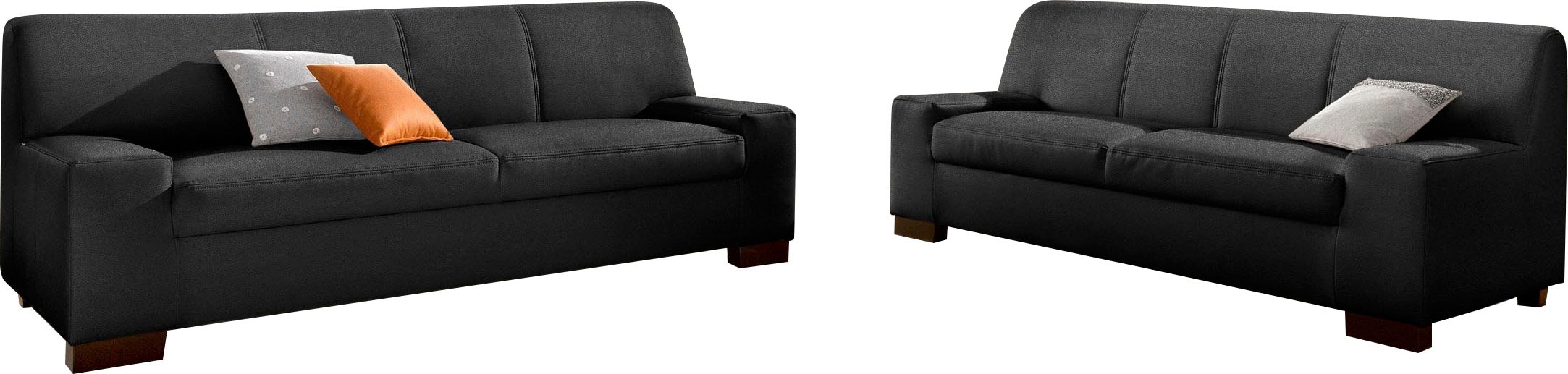 DOMO collection Polstergarnitur "Norma Top,elegant und modern, flache Armle günstig online kaufen