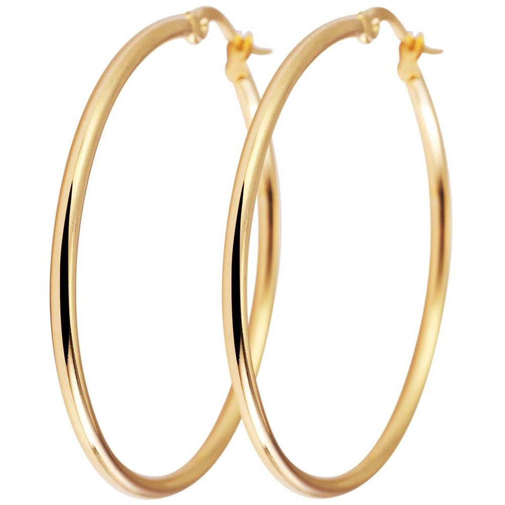 Adelia´s Paar Creolen "Damen Ohrringe – Creole aus Edelstahl" Ein kleines G günstig online kaufen