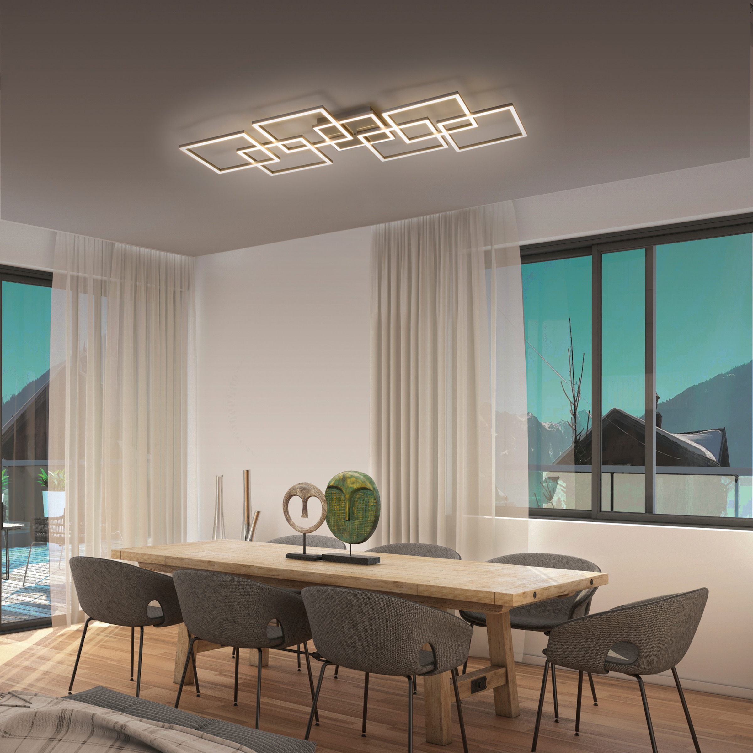 Neuhaus Q SMART HOME LIGHTS LED Deckenleuchte »Q-INIGO« LED-Board 1 Stk. warmweiß - kaltweiß