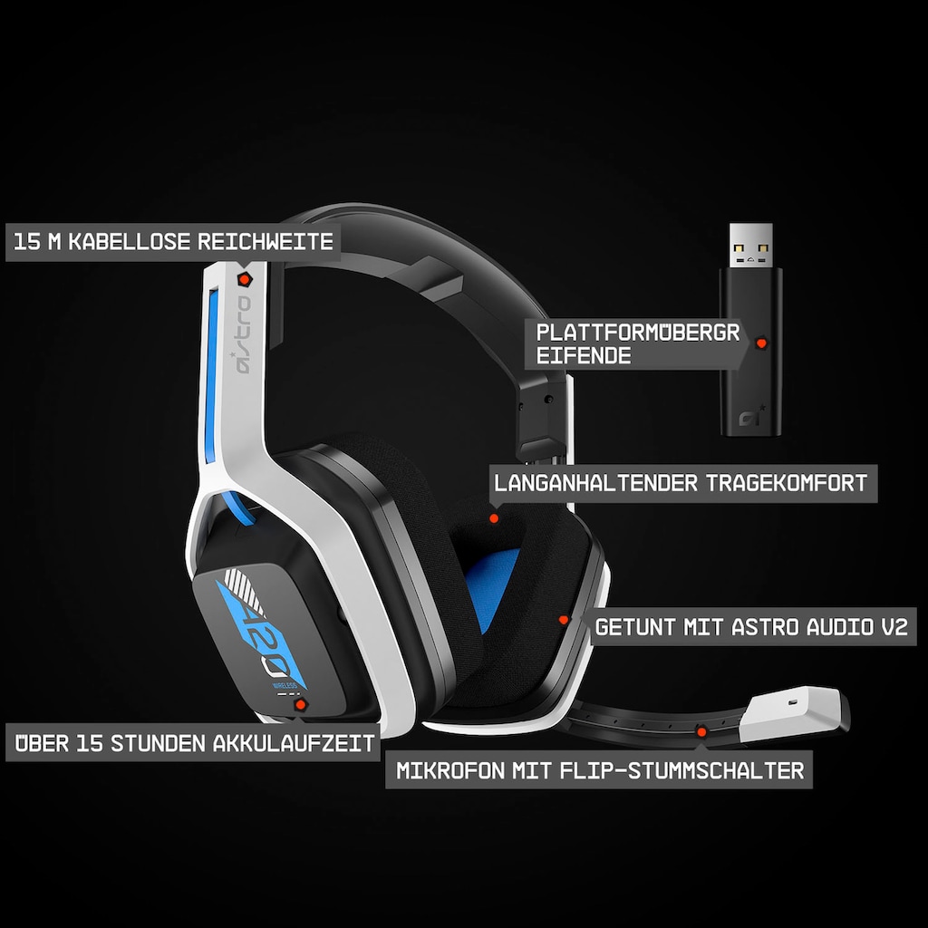 ASTRO Wireless-Headset »A20 Gen 2«, WLAN (WiFi)