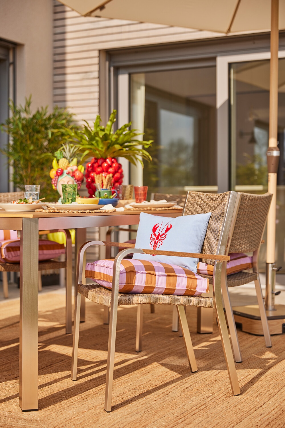 Garden Pleasure Garten-Essgruppe »FLORENCE« 9 Stk. tlg. stapelbar