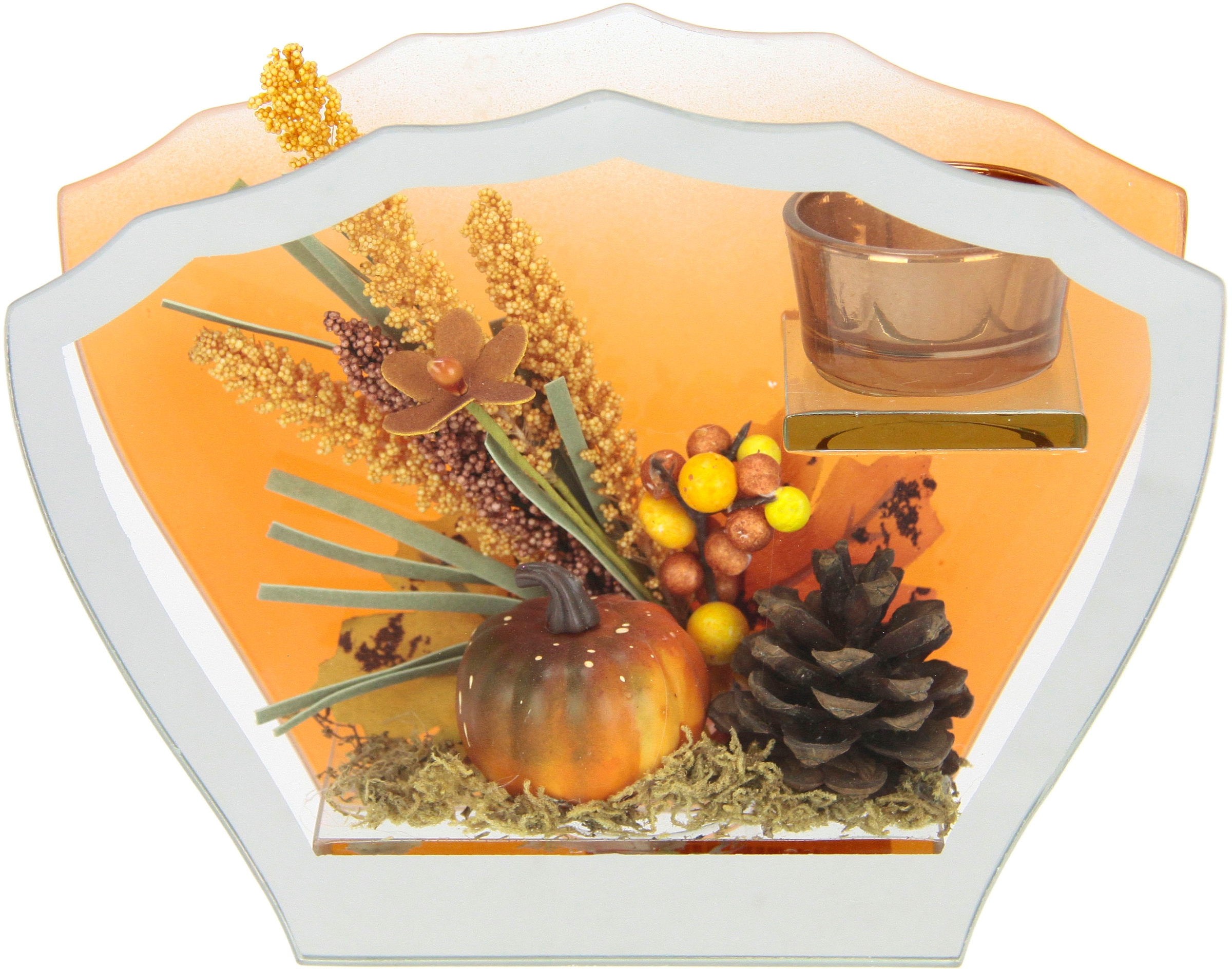 bestellen | BAUR I.GE.A. Kunstblumen Teelichtkerze«, Kerzenständer Dekoobjekt »Mit