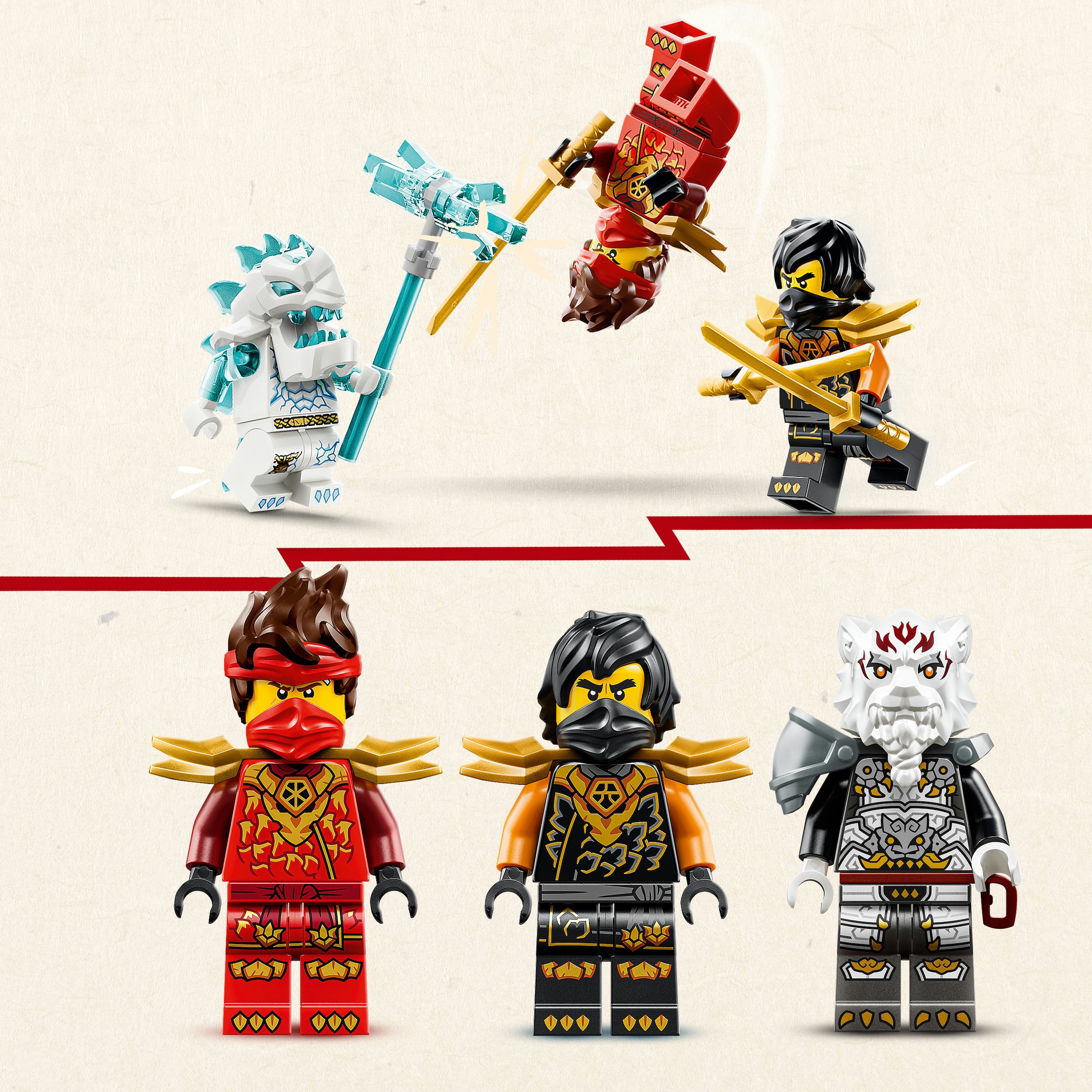 LEGO® Konstruktionsspielsteine »Kais und Coles Kombi-Flitzer (71864), LEGO Ninjago« Made in Europe
