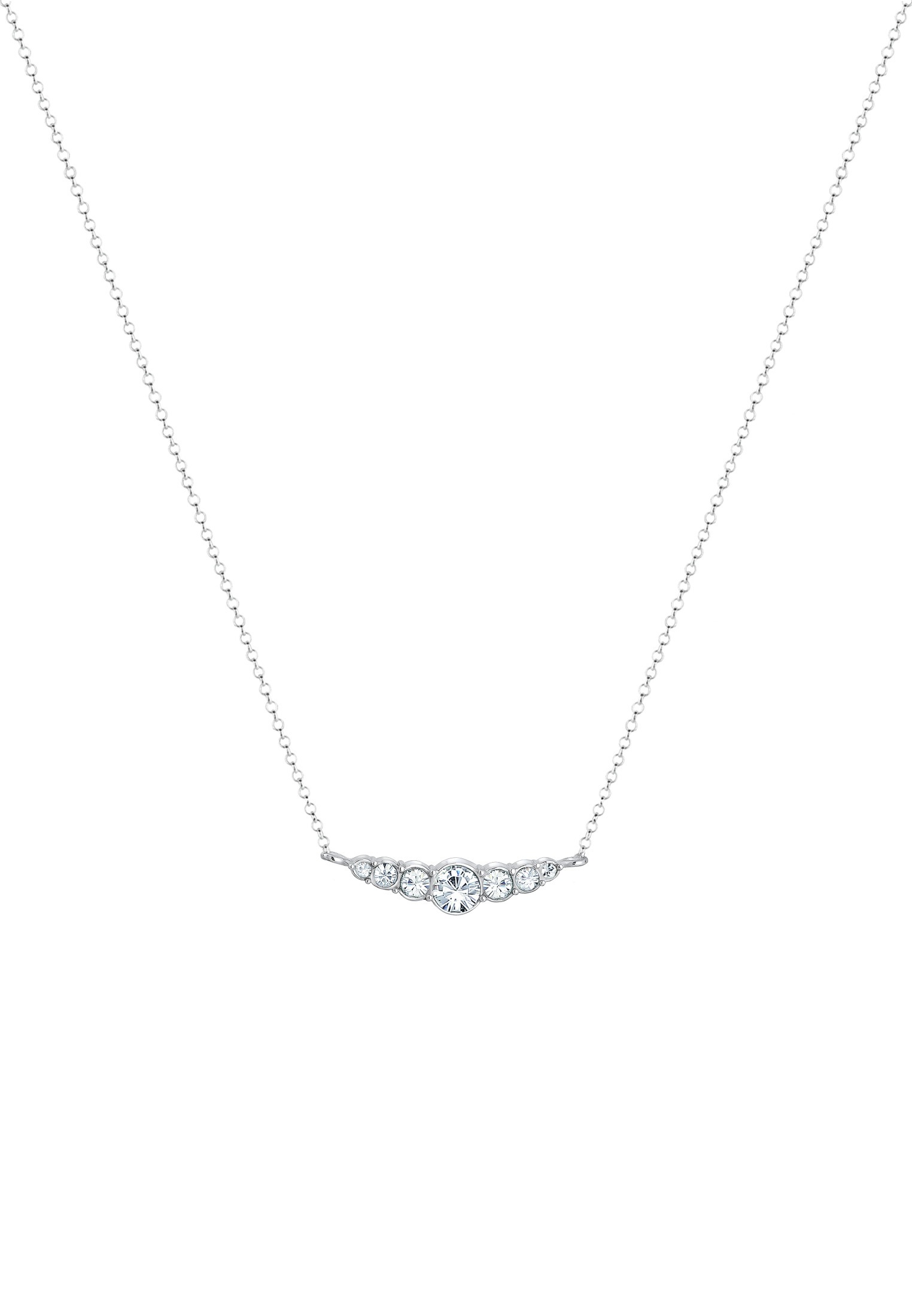 Elli Collierkettchen »Edel Funkelnd Kristalle 925 Silber«