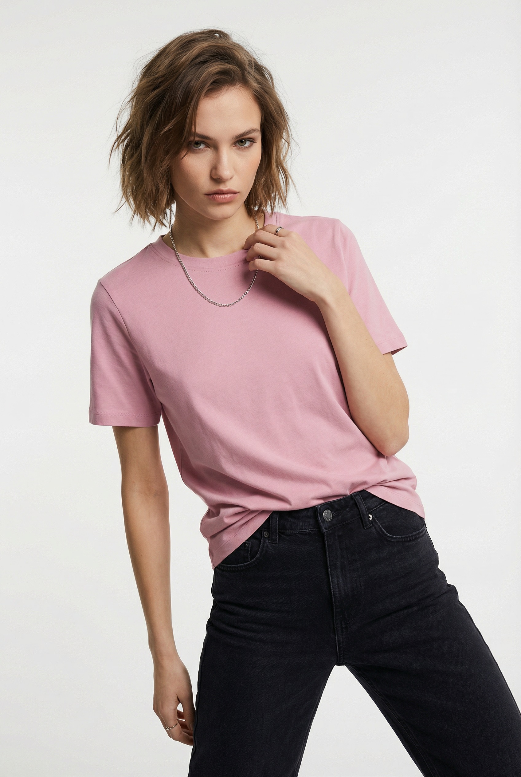 Vero Moda Kurzarmshirt "VMPAULINA SS T-SHIRT GA JRS NOOS" Baumwolle, regula günstig online kaufen