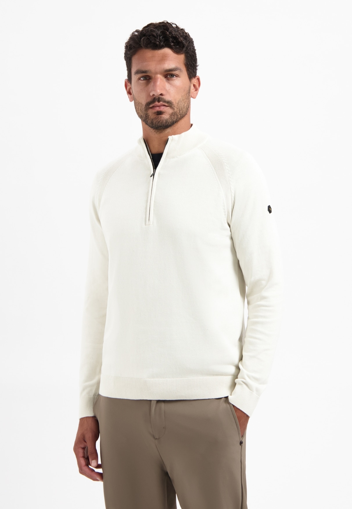 NO EXCESS Stehkragenpullover "No Excess Half-Zip-Pullover Pullover Half Zip günstig online kaufen