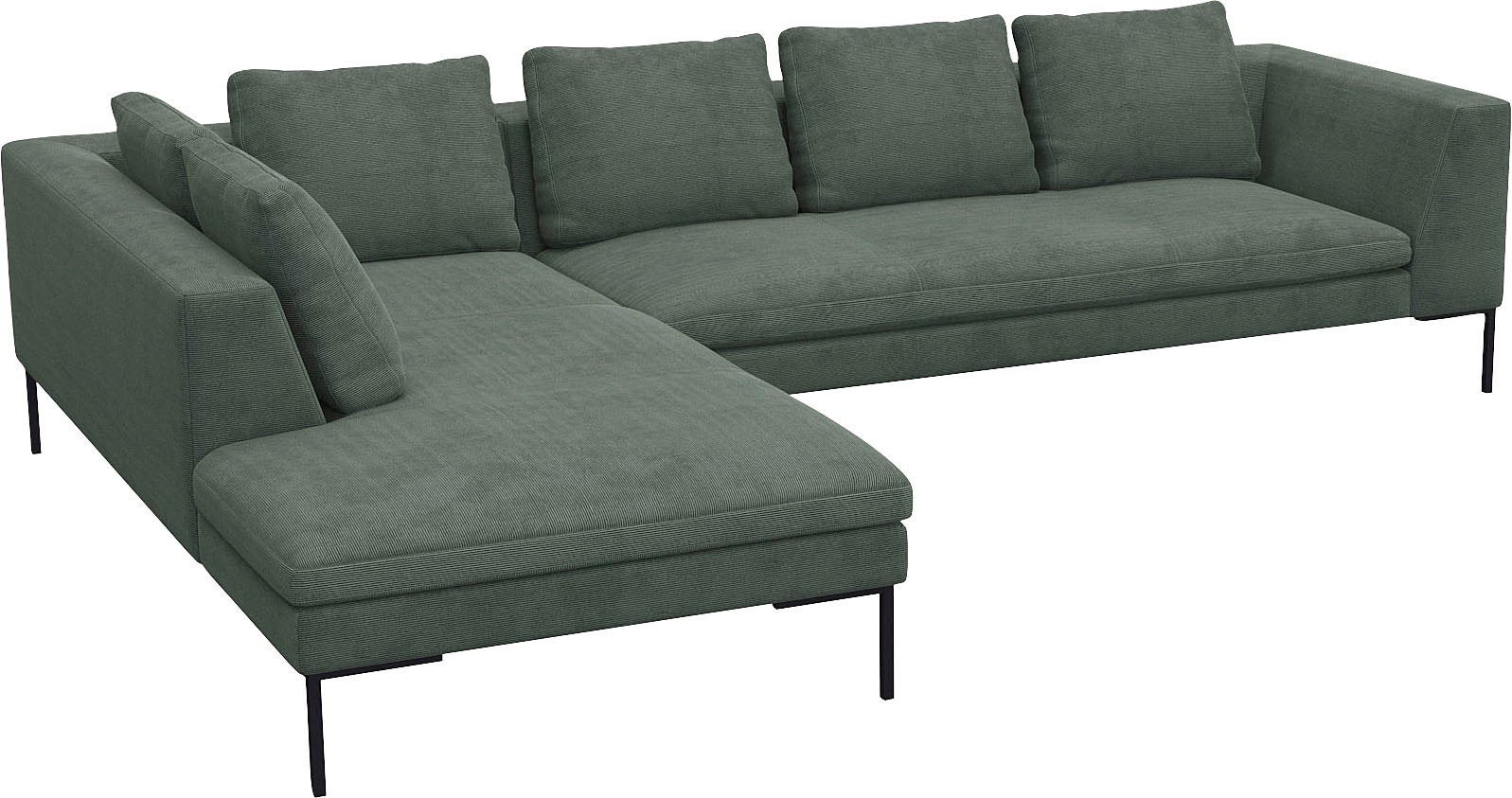 FLEXLUX Ecksofa "Loano, superbequemer Sitzkomfort durch Kaltschaum im Sitz, günstig online kaufen