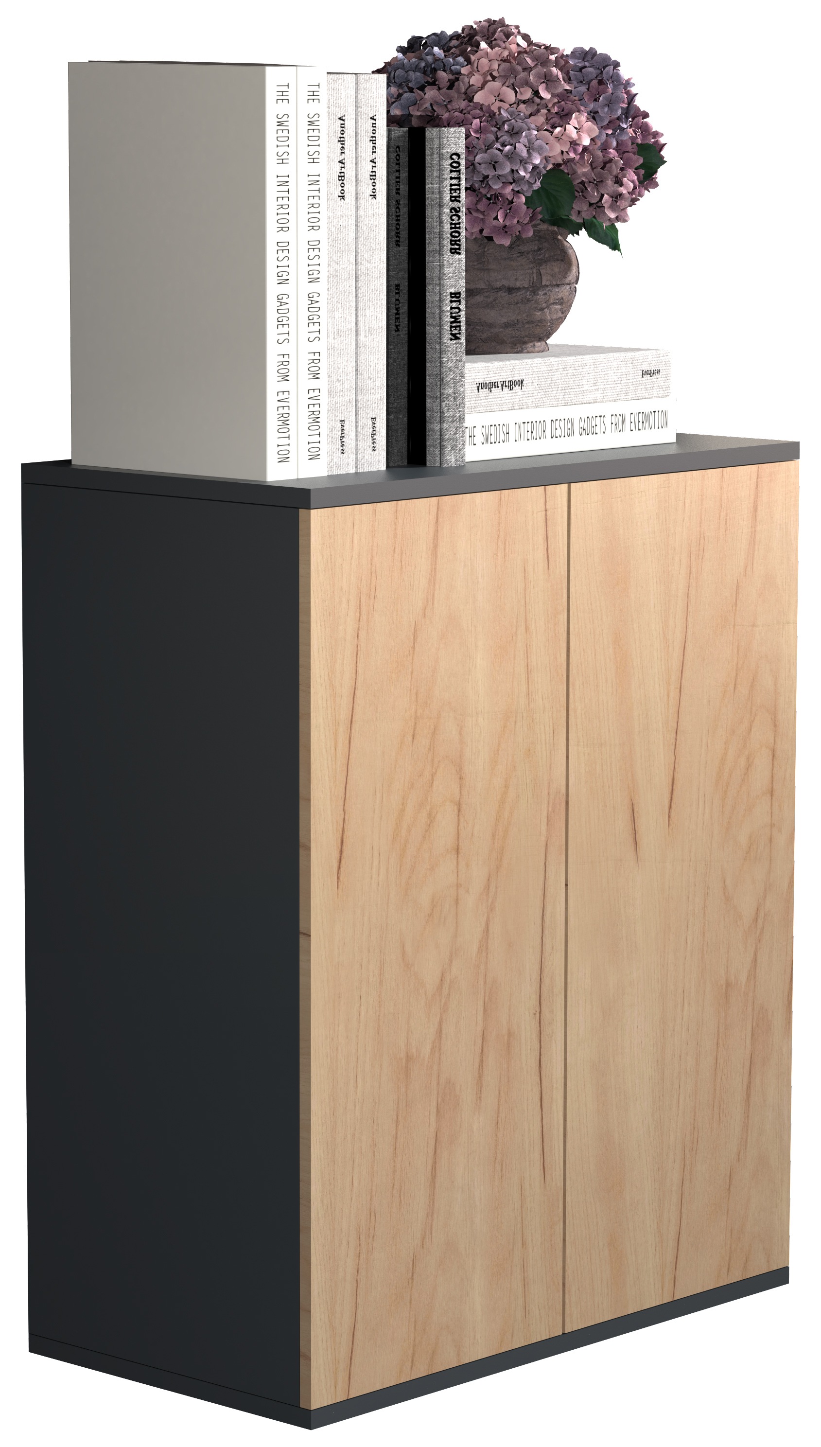 Kommode VCM, B:60cm T:32cm, braun, Schlafzimmer, Sideboards, "Holz Kommode Sideboard Anrichte Dalosa 2 Drehtüren"