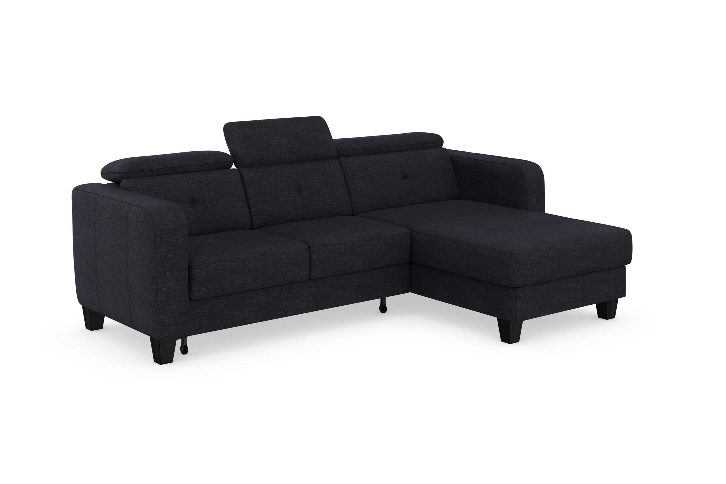 sit&more Ecksofa »Belluci L-Form«, inklusive Federkern, wahlweise mit Bettfunktion und Bettkasten