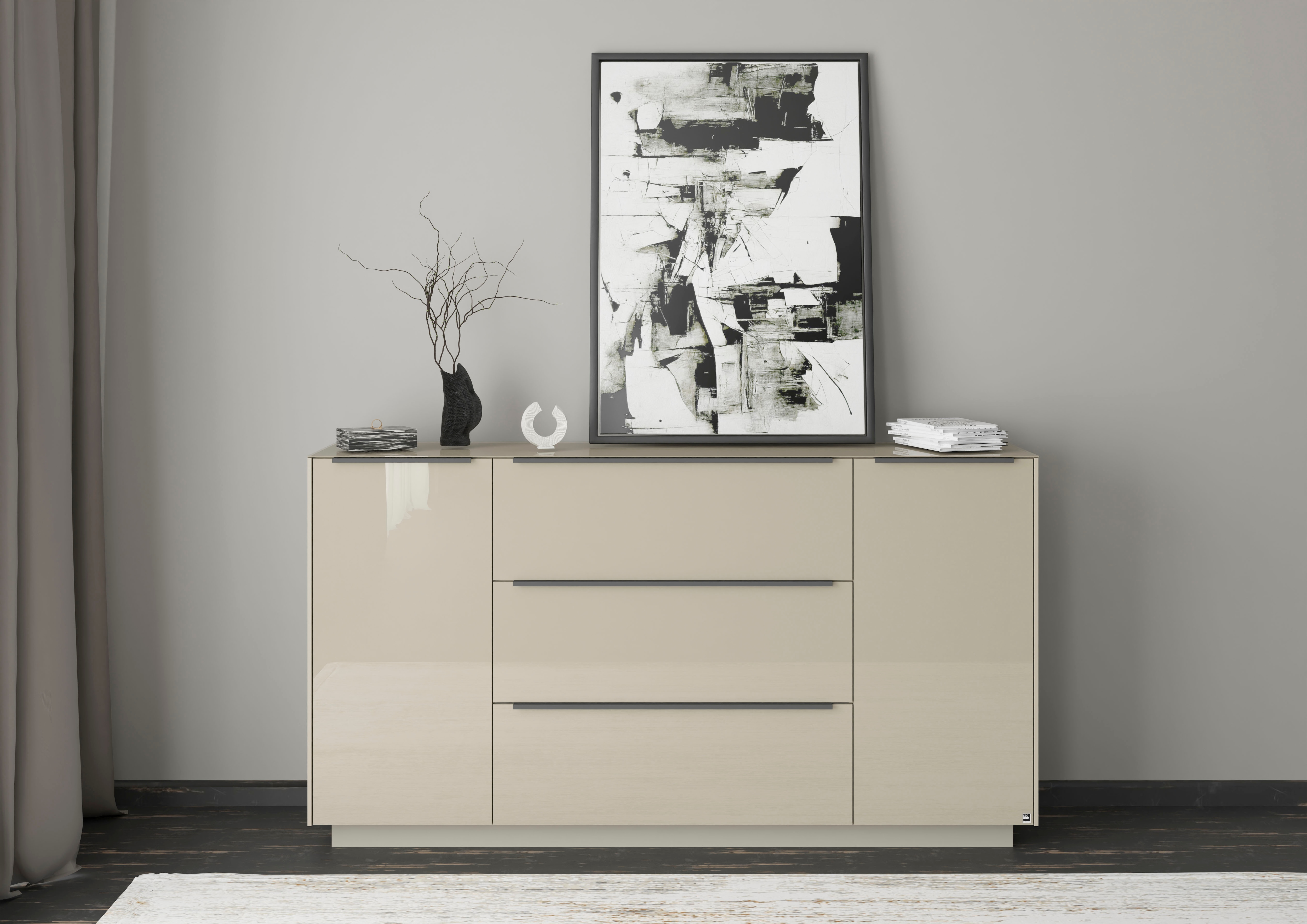 set one by Musterring Sideboard "Reno" 1 Stk. tlg. Mit Sockel in diversen Farben, 102 cm Höhe & Farbauswahl