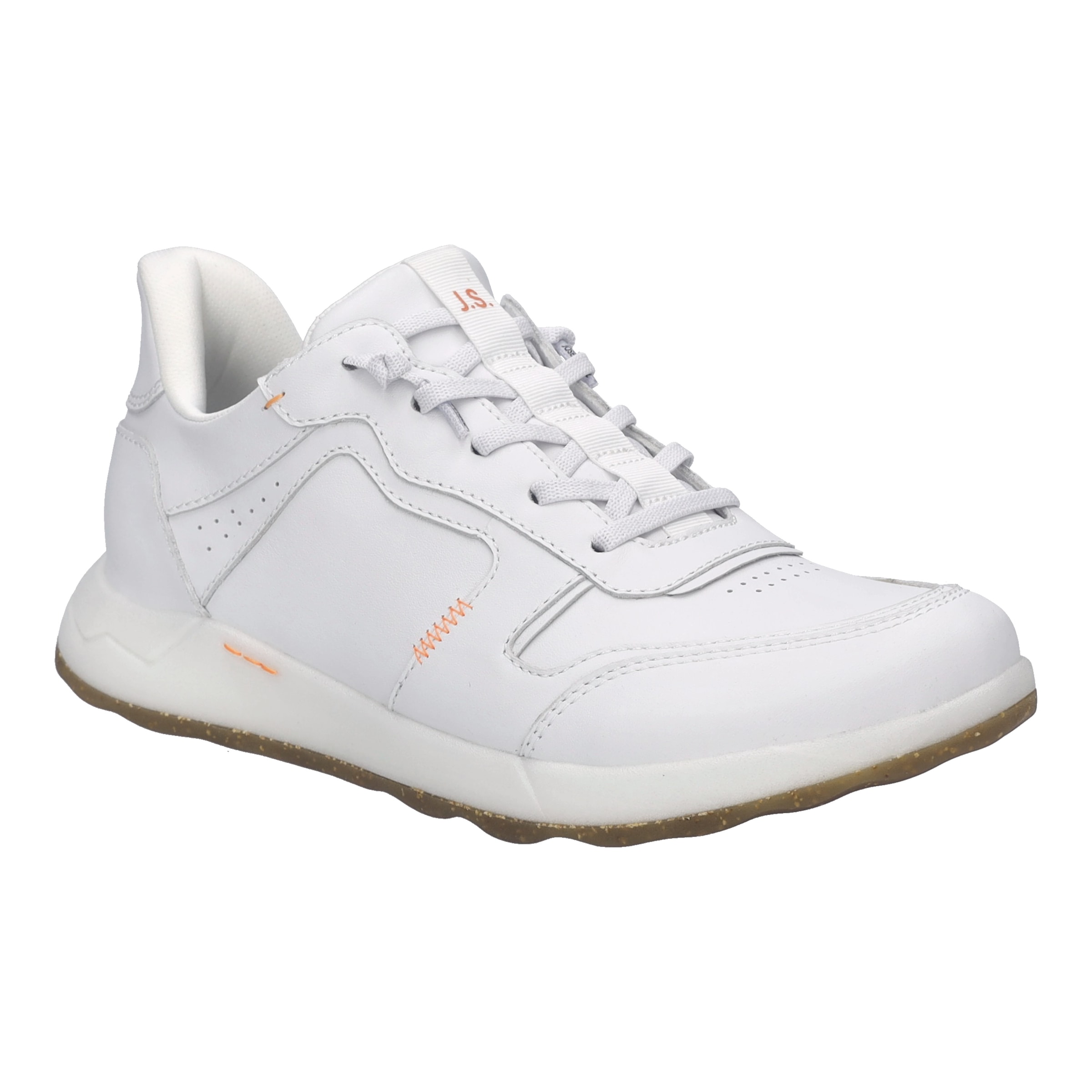 Sneaker JOSEF SEIBEL "Clint 03, weiss", Herren, Gr. 44, weiß, Obermaterial: 100% Rindsleder Leather cow., Schuhe Sneaker