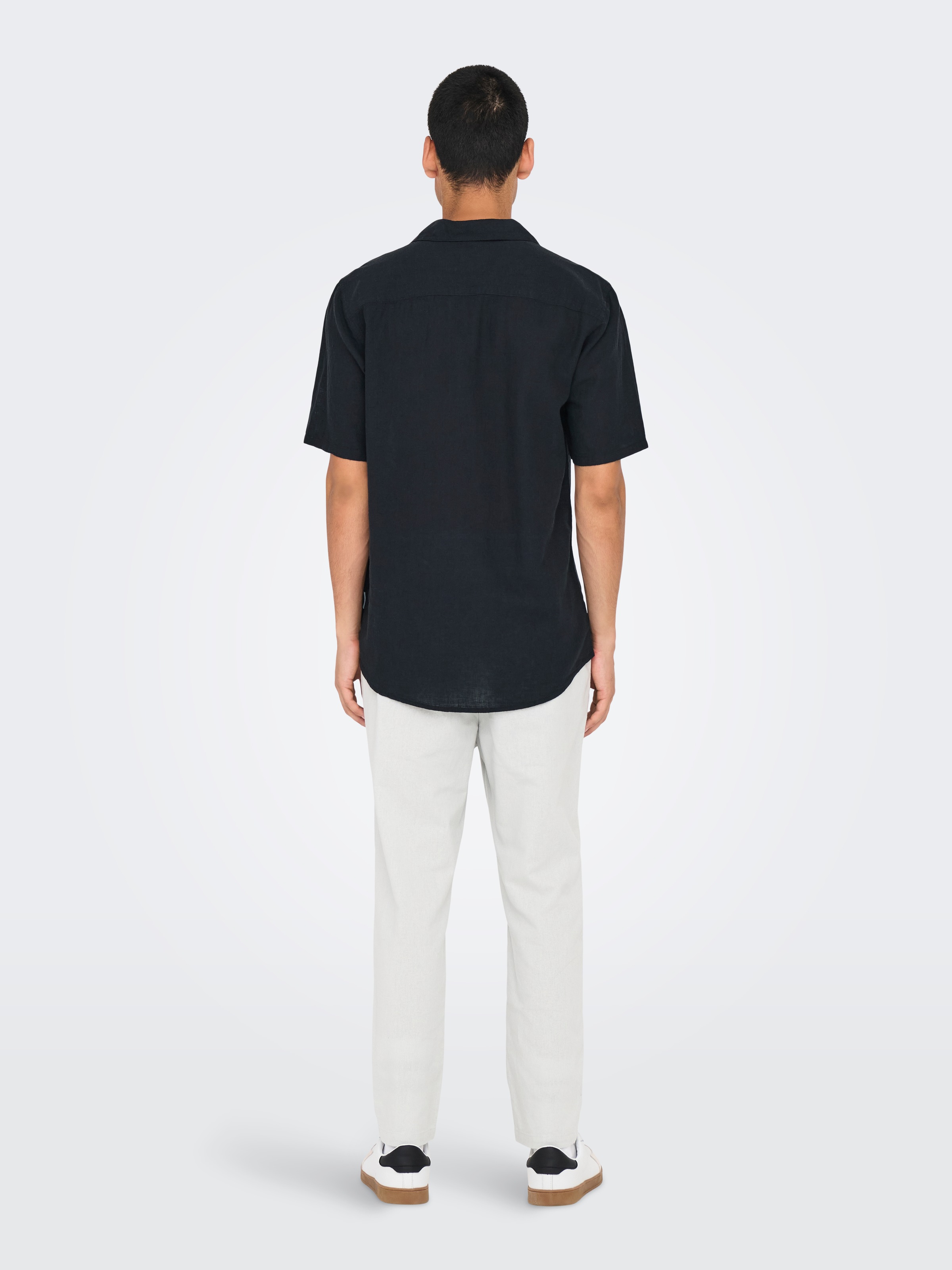 ONLY & SONS Kurzarmhemd »ONSCAIDEN SS SOLID RESORT LINEN NOOS«