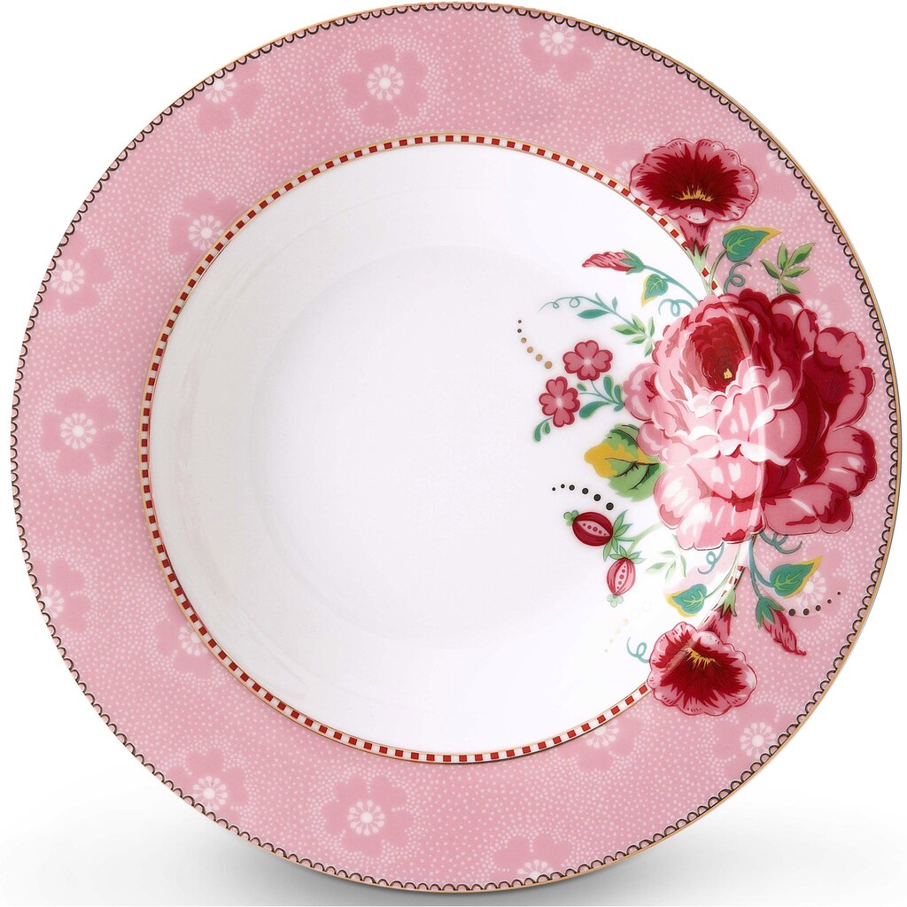 PiP Studio Suppenteller »Rose«, (Set, 6 St.), Porzellan