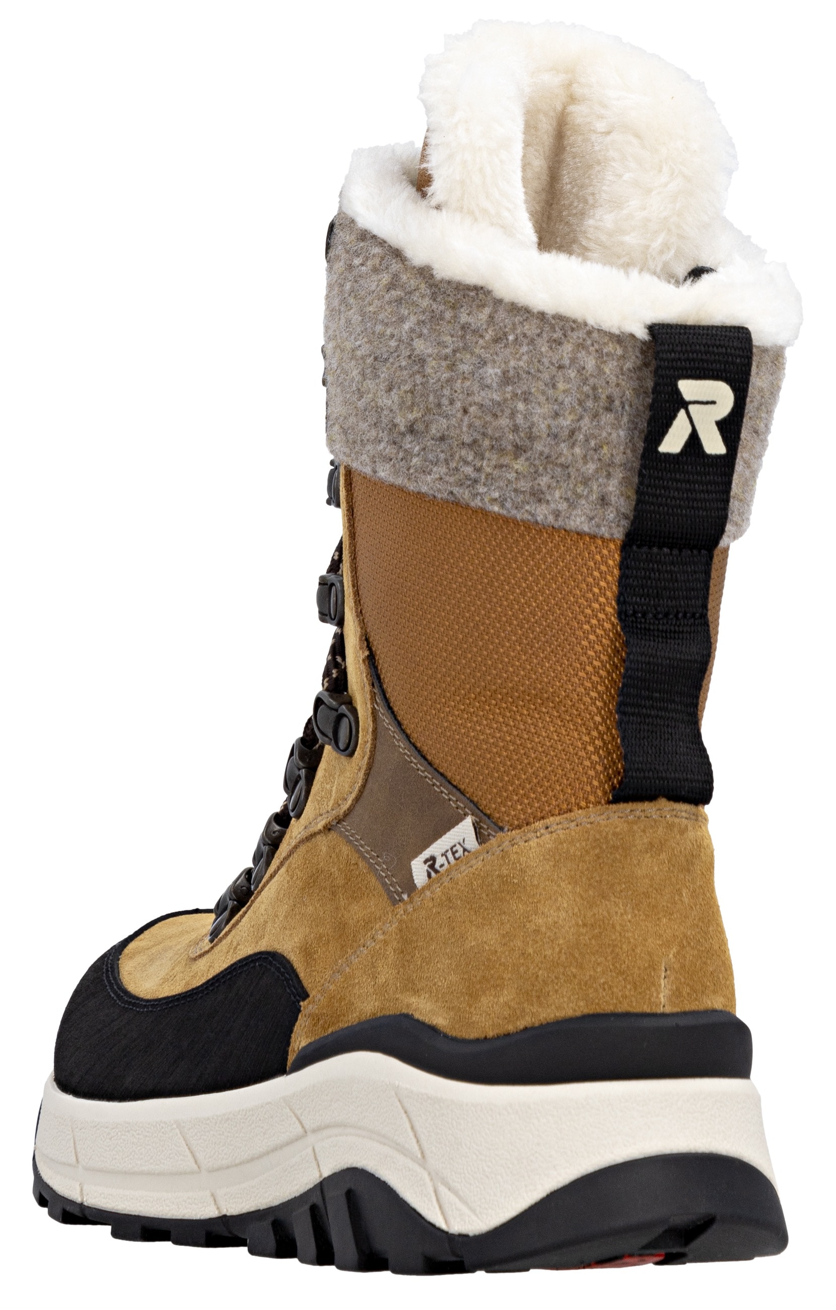 RIEKER Sport Winterboots, Schneeboots, Outdoorstiefelette, TEX Ausstattung, Fiber Grip Sohle