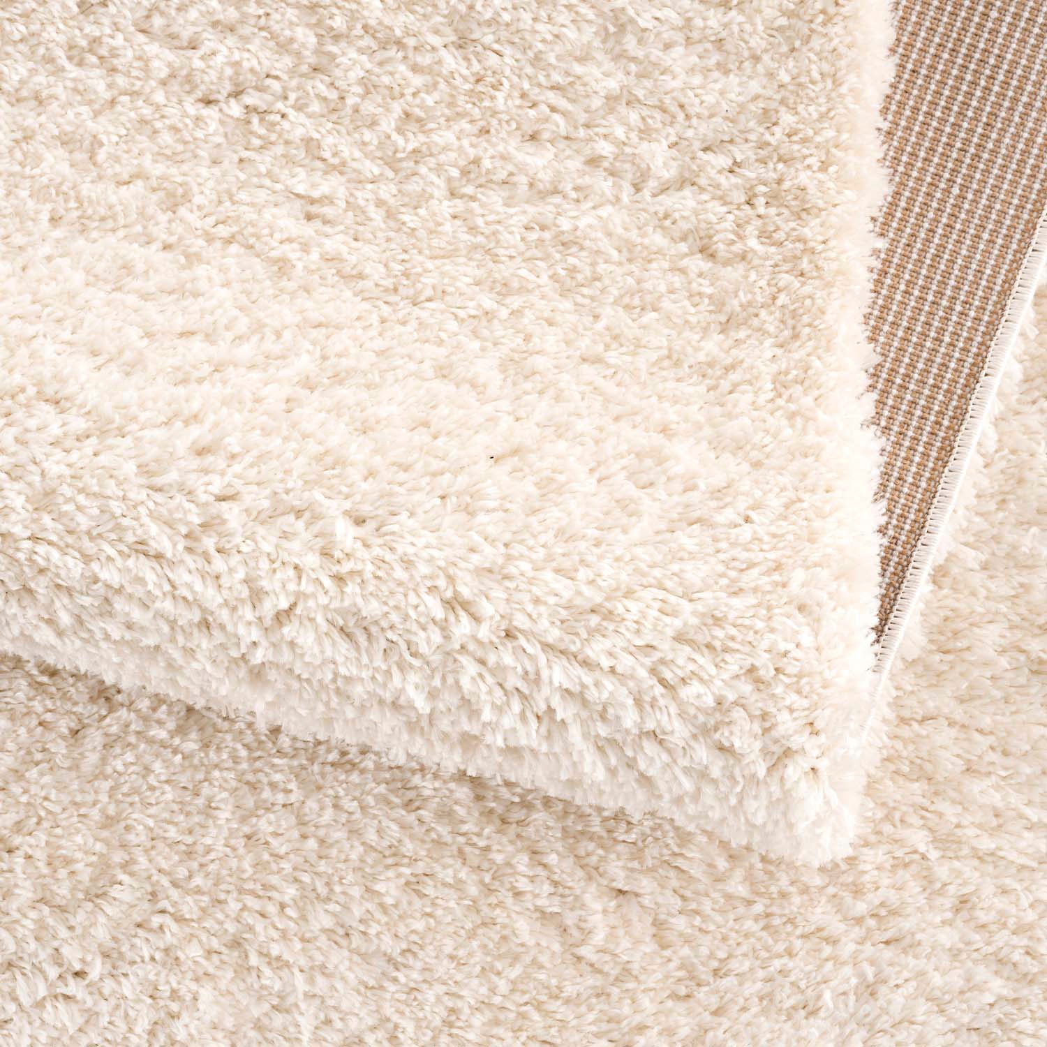 Thumbnail - Carpet City Hochflor-Teppich "Pulpy 100", rund, 30 mm Höhe, besonders weich, mit Fransen, Uni Farben