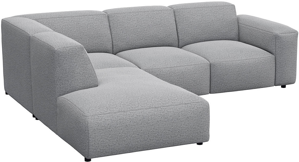 FLEXLUX Ecksofa »Lucera, super bequem durch hochwertigen Sitzaufbau mit Kaltschaum«, modern & anschmiegsam, L-Form, Designsofa