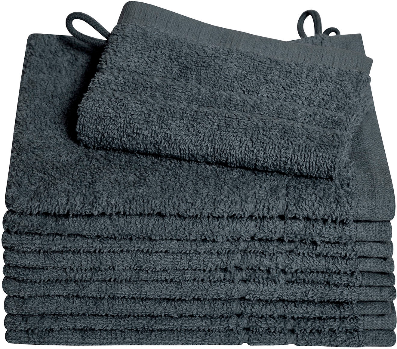 Dyckhoff Waschhandschuh "Kristall" mit Bordüren günstig online kaufen