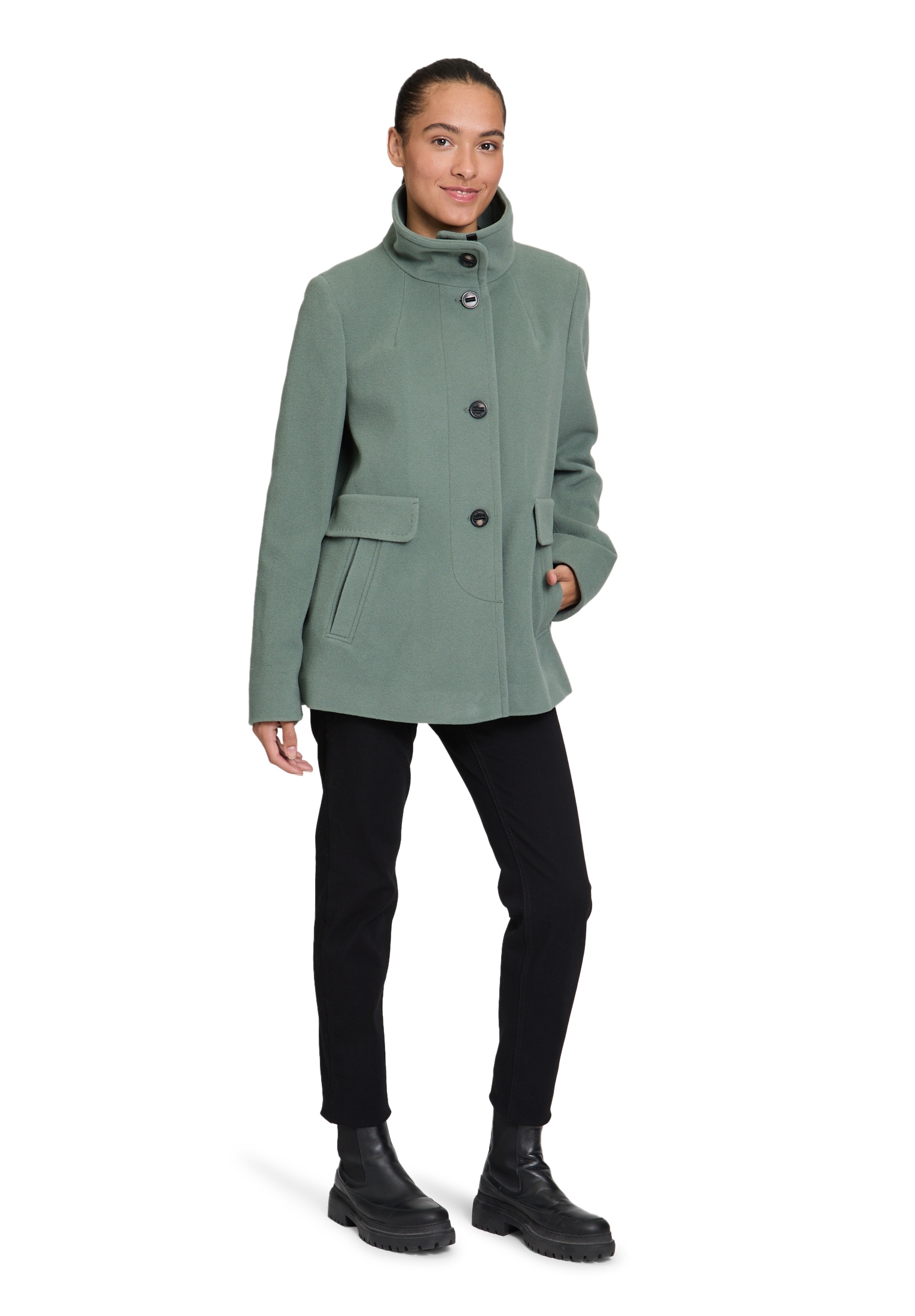 Gil Bret Wolljacke, ohne Kapuze, mit Taschen