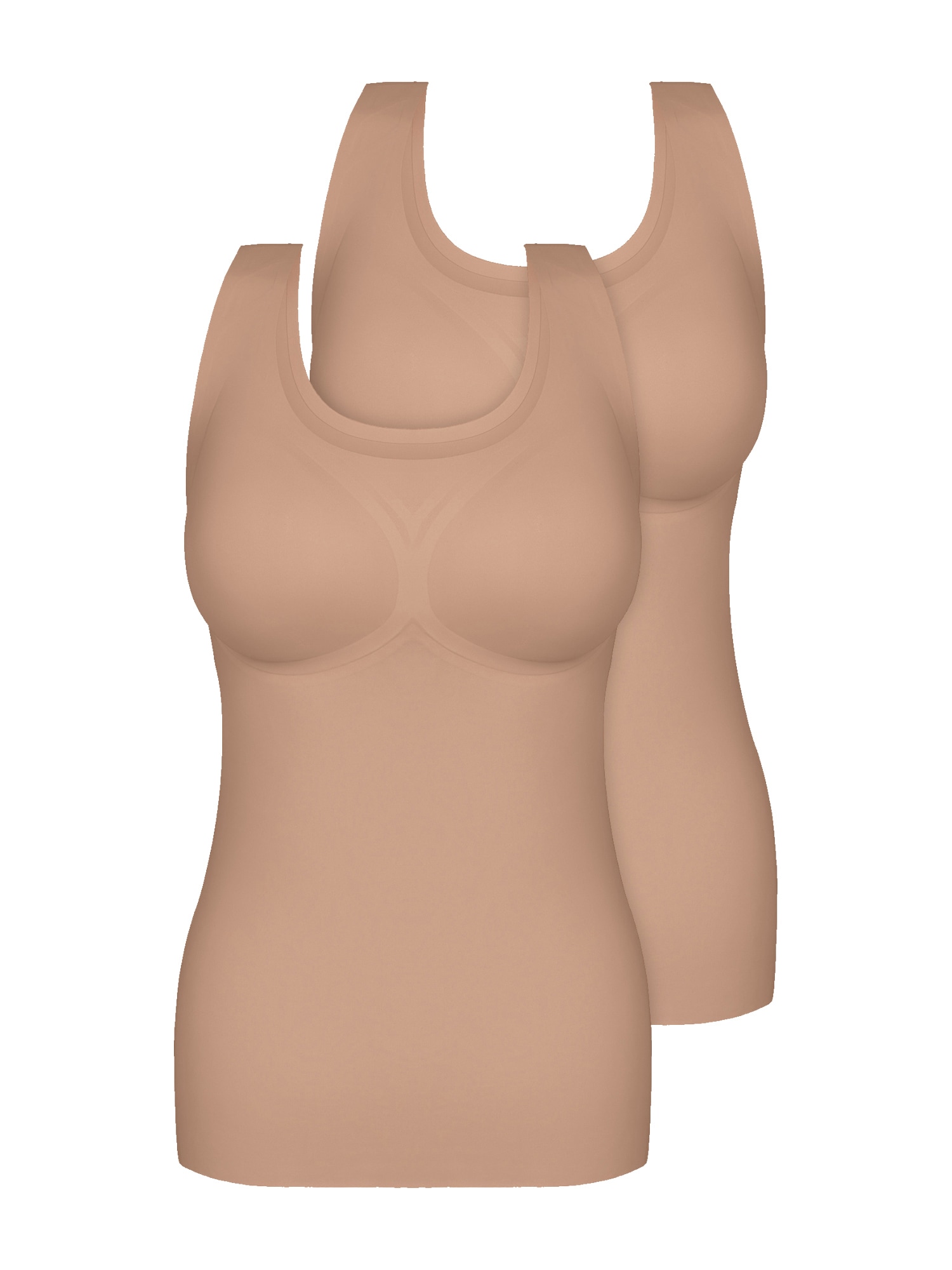 Sassa Achseltop "2er Pack BH-Shirt mit herausnehmbaren Pads bonded micro" 2 Stück