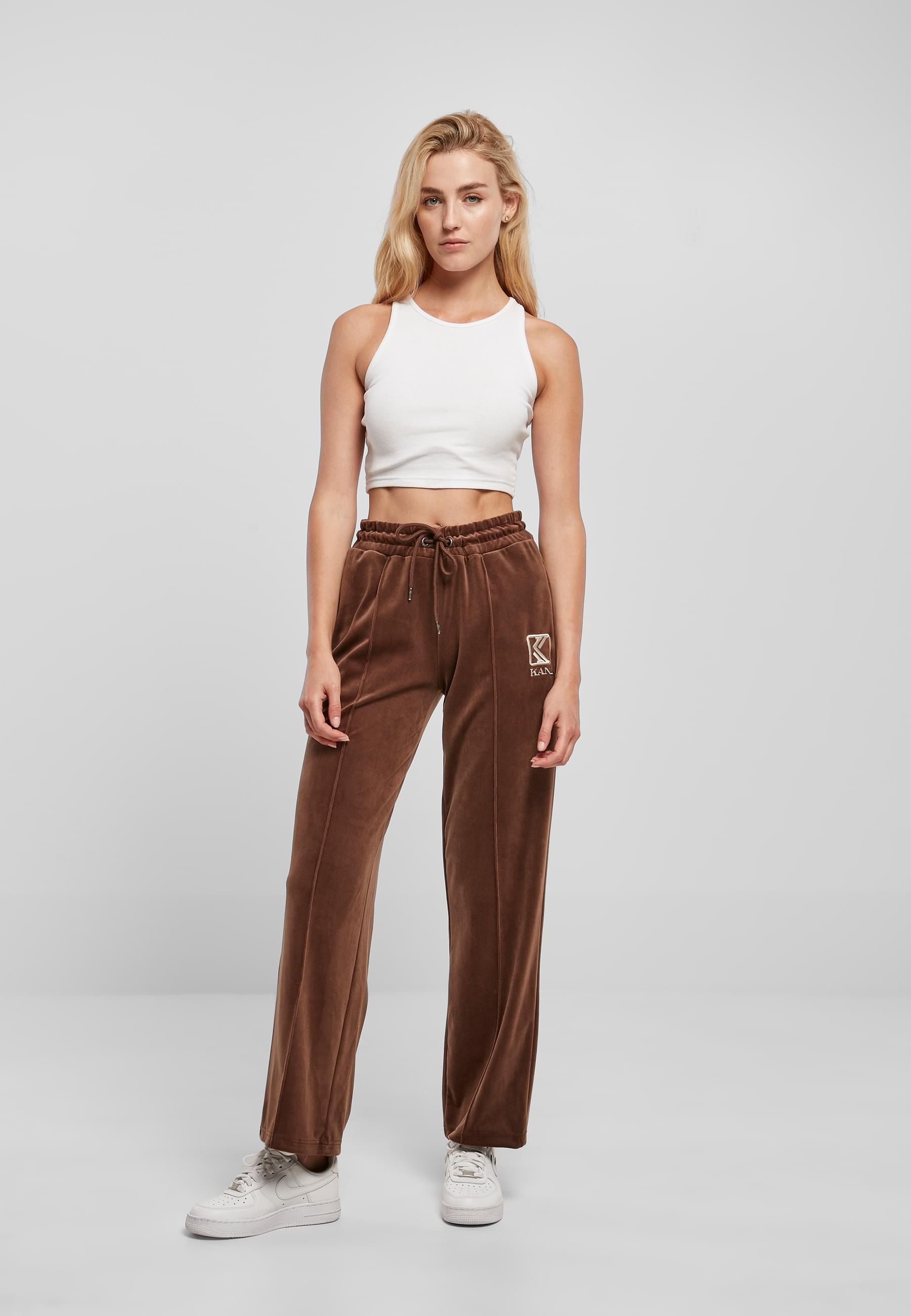 Karl Kani Jogginghose »Karl Kani Damen KW224-047-1KK OG Velvet Straight Leg Pant«, (1 tlg.)
