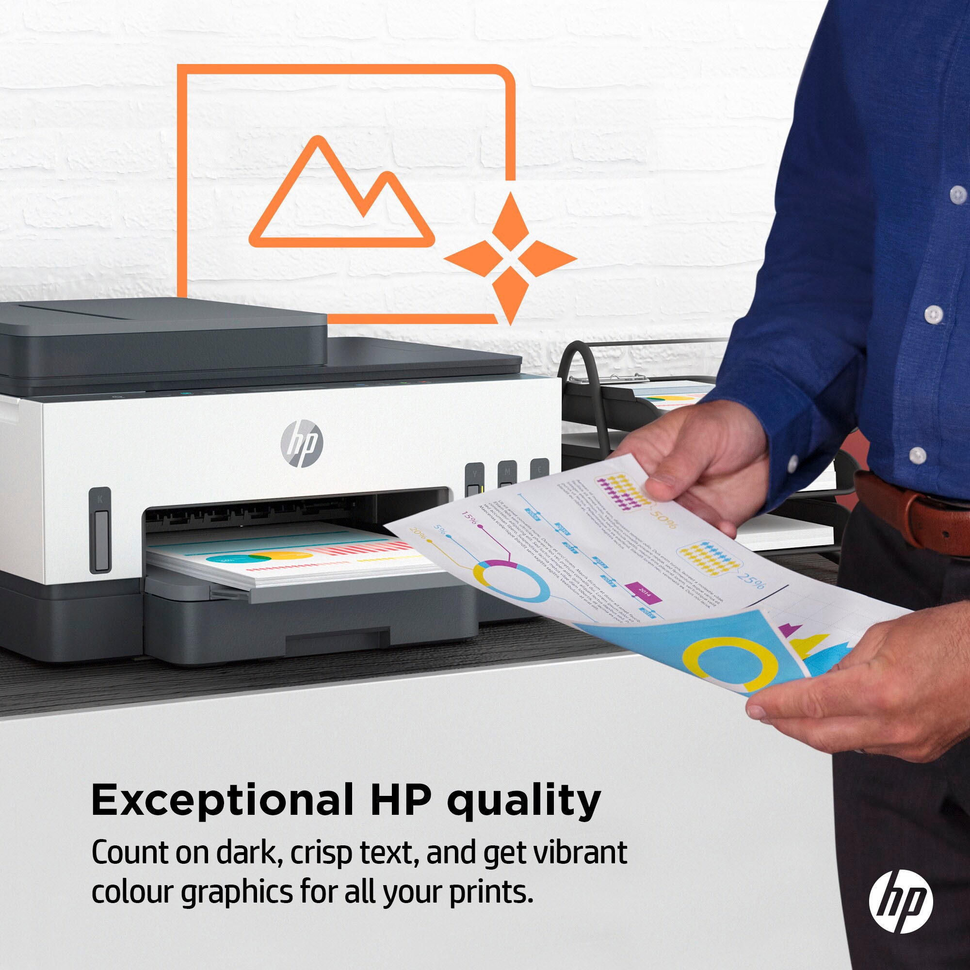 HP Multifunktionsdrucker »Smart Tank Instant kompatibel 7305«, | HP+ Ink BAUR