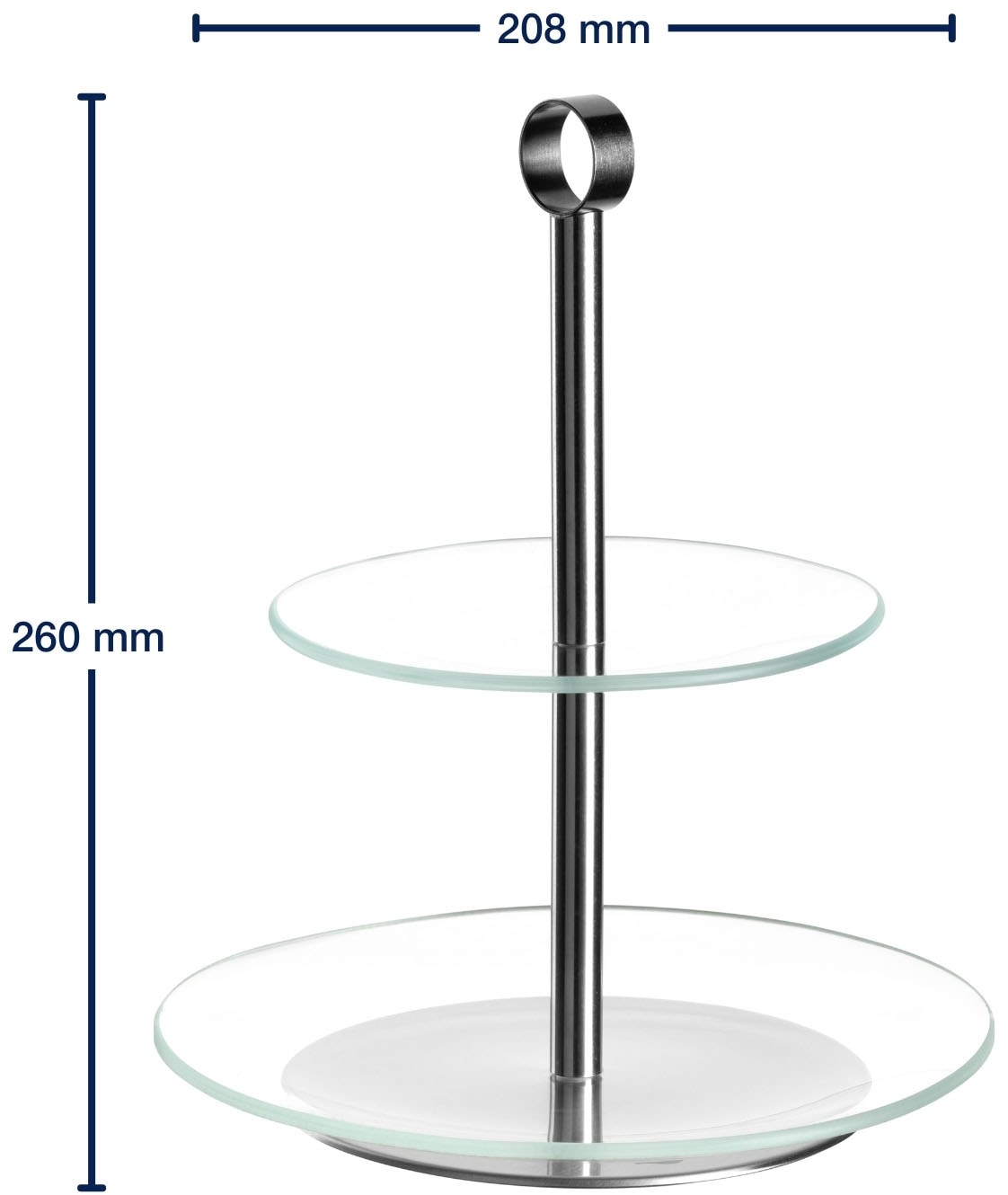 LEONARDO Etagere »CENA, 2 stufig - Höhe 26 cm« Servieretagere mehrstöckig, zum Servieren und Präsentieren
