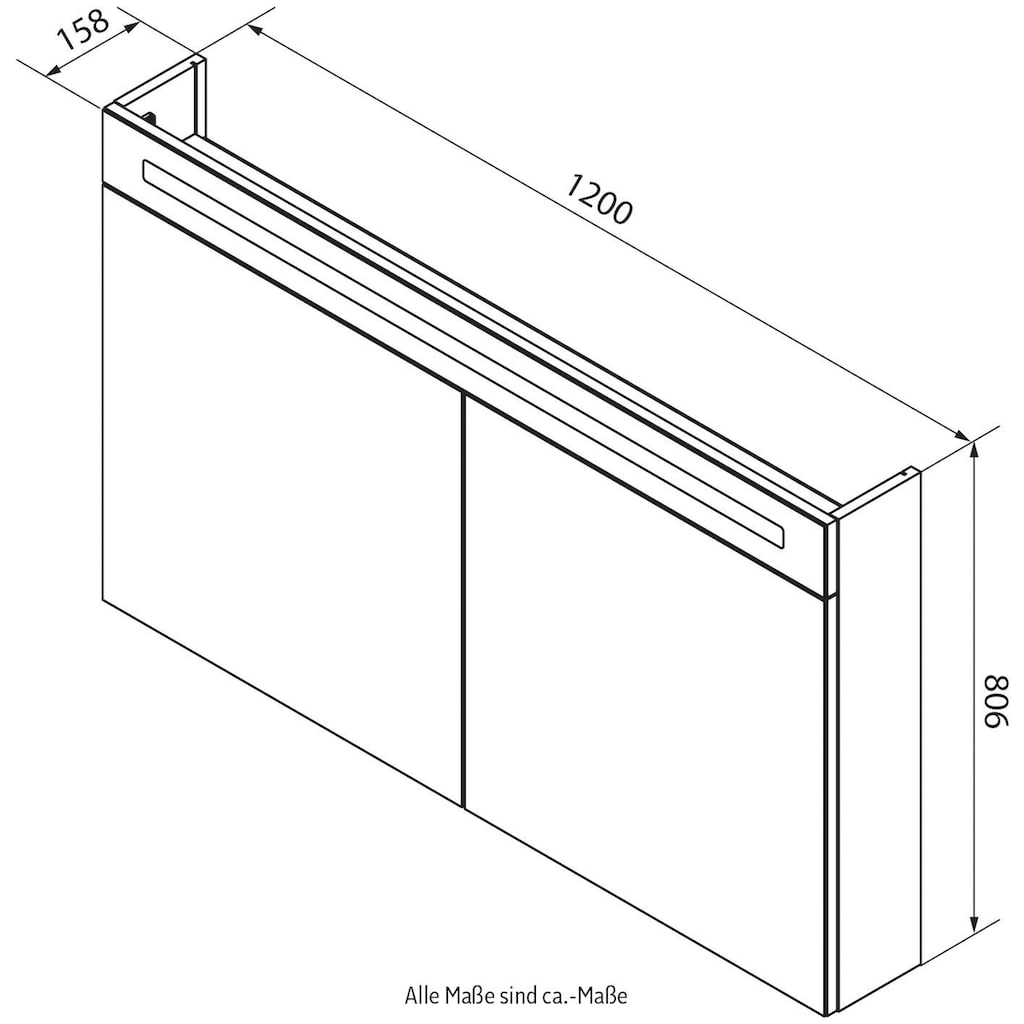 FACKELMANN Spiegelschrank »CL 120 - Ulme-Madera«