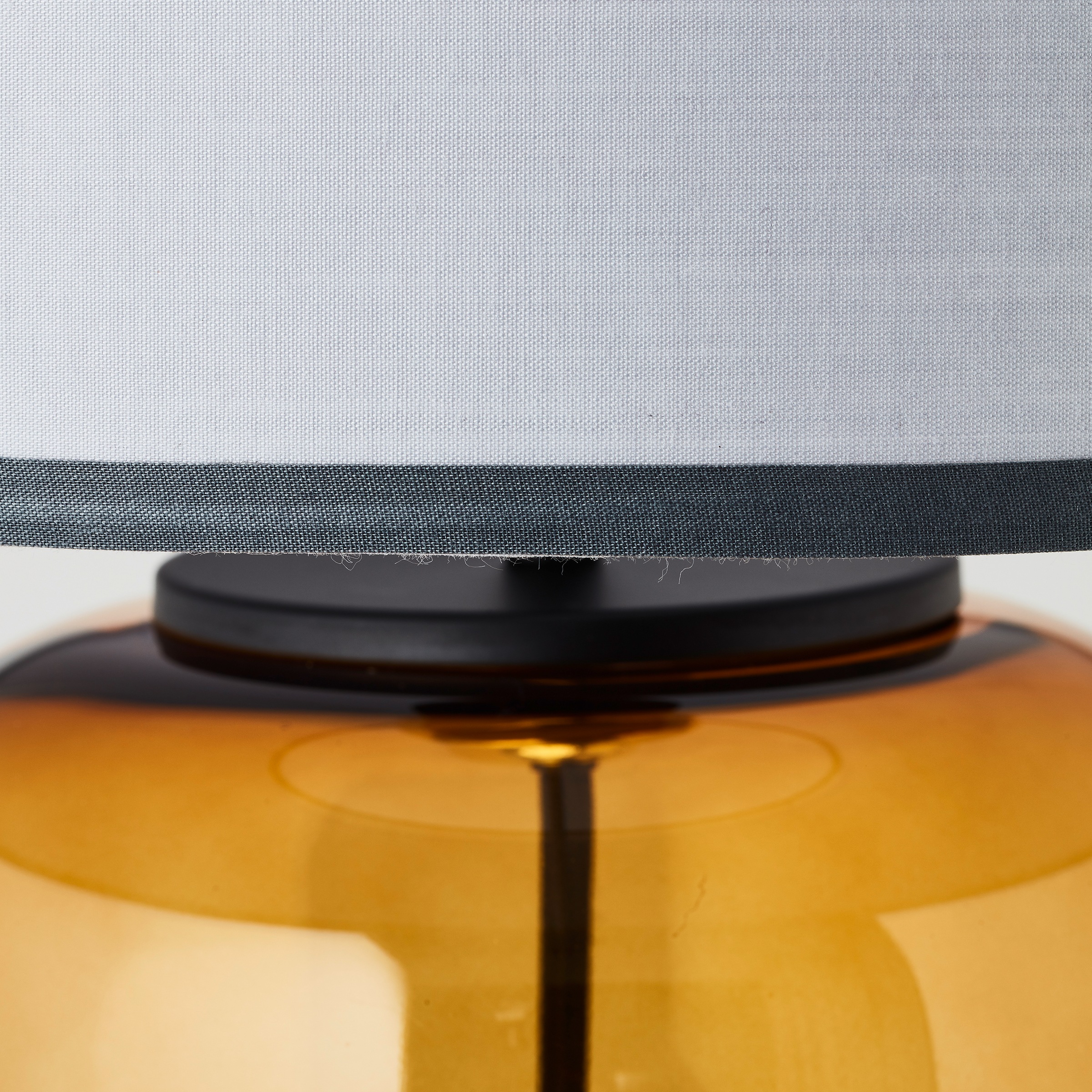 Brilliant Tischleuchte »Hydra« E27 Ø 30 cm, E27, Glas/Textil