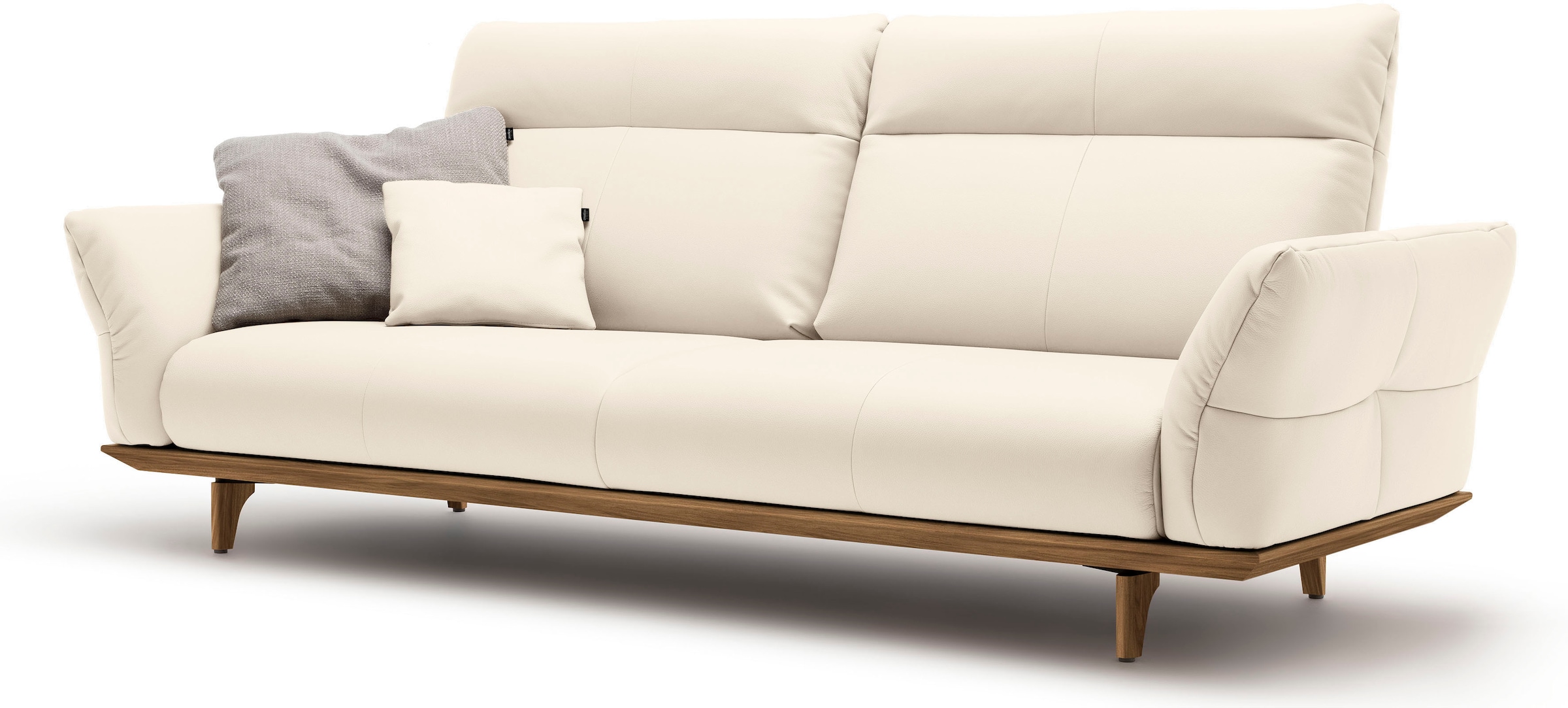 Creation BY ROLF BENZ 3,5-Sitzer »CR.460«, Sockel und Füße in Nussbaum, Breite 228 cm