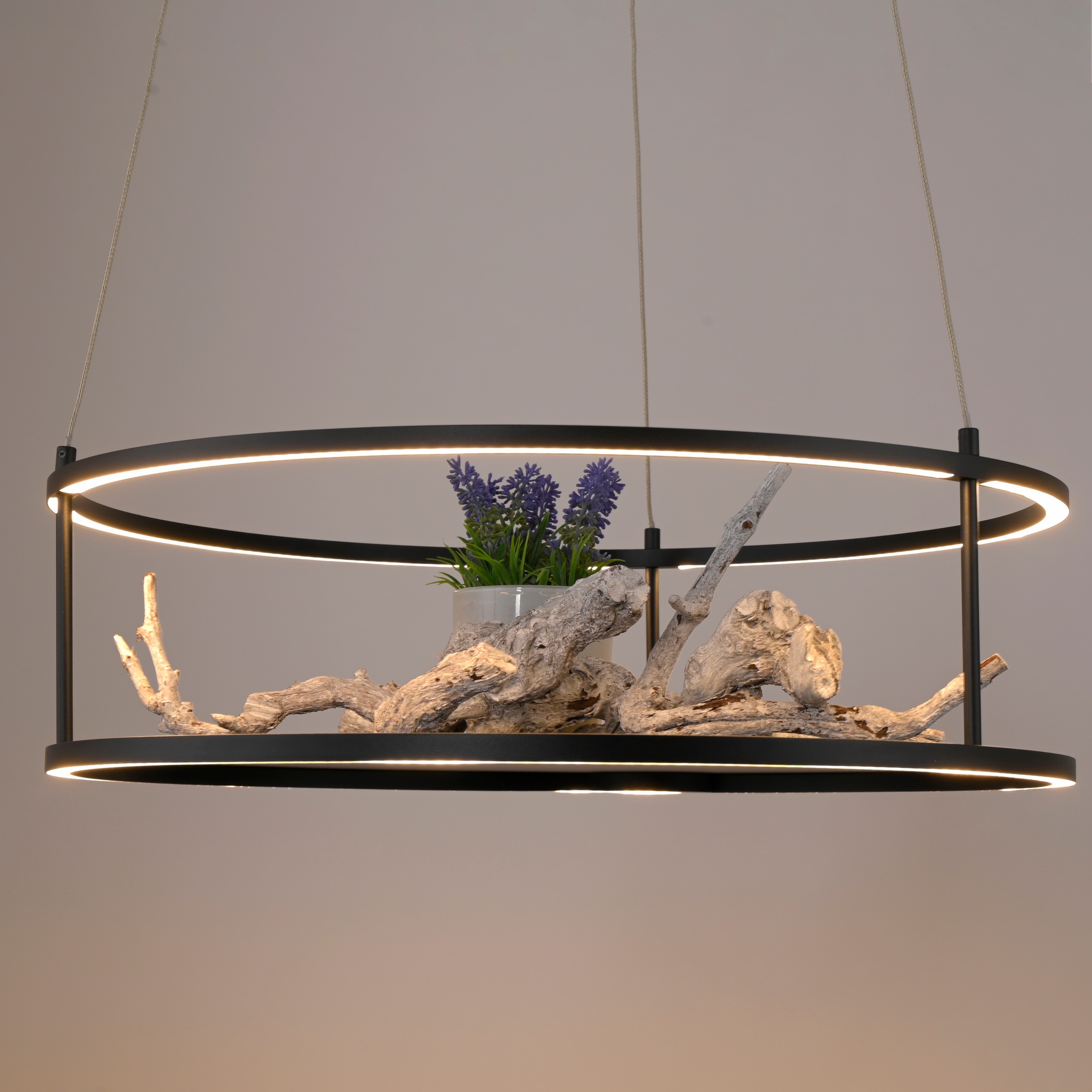 Paul Neuhaus LED Pendelleuchte »CONTURA« LED-Board 1 Stk. Warmweiß Touchdimmer, separat schaltbar, Memoryfunktion, Deko-Ablagefläche